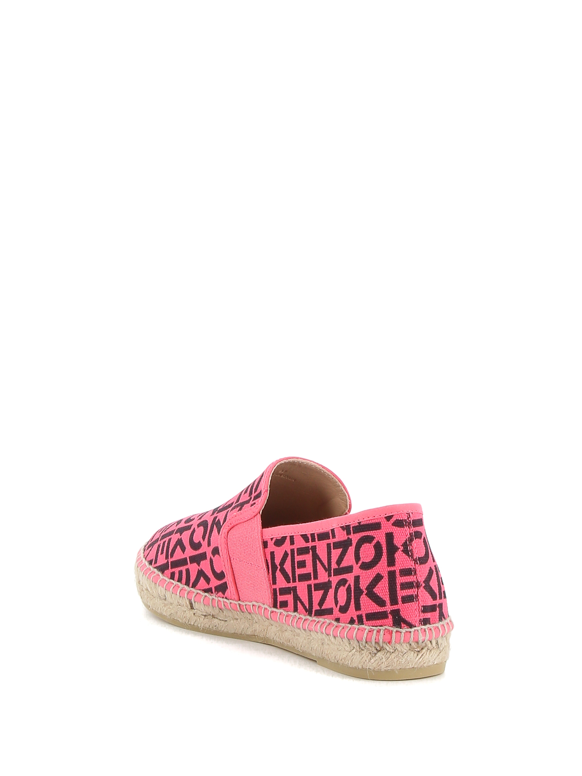 Shop Kenzo Monogram Espadrilles In Pink