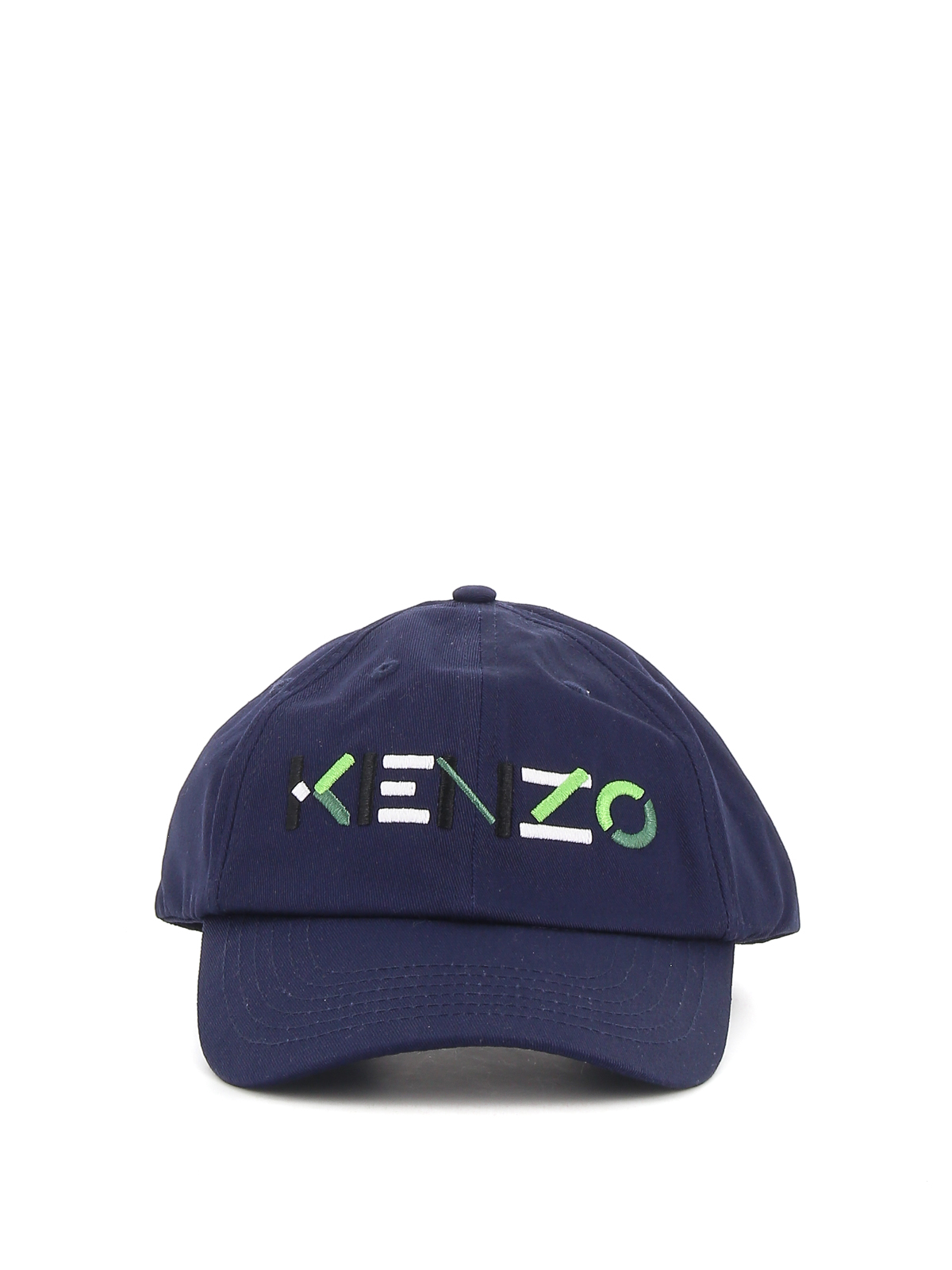 Kenzo Branded Baseball Cap In Blue