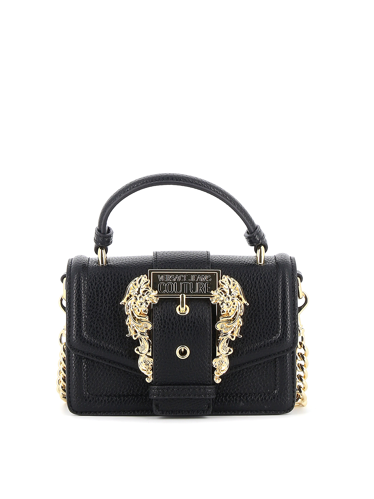 Versace Jeans Couture Baroque buckle bag Black 72VA4BF671578899