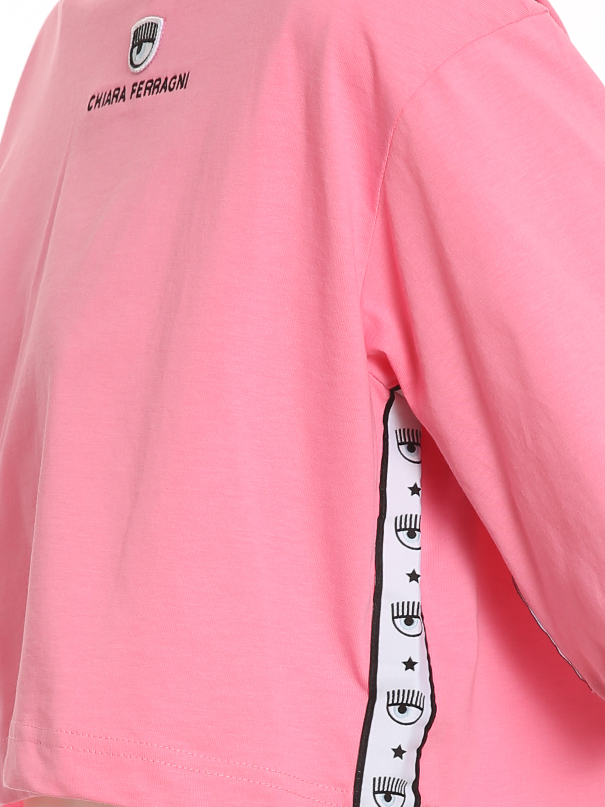 Shop Chiara Ferragni Crop T-shirt In Pink