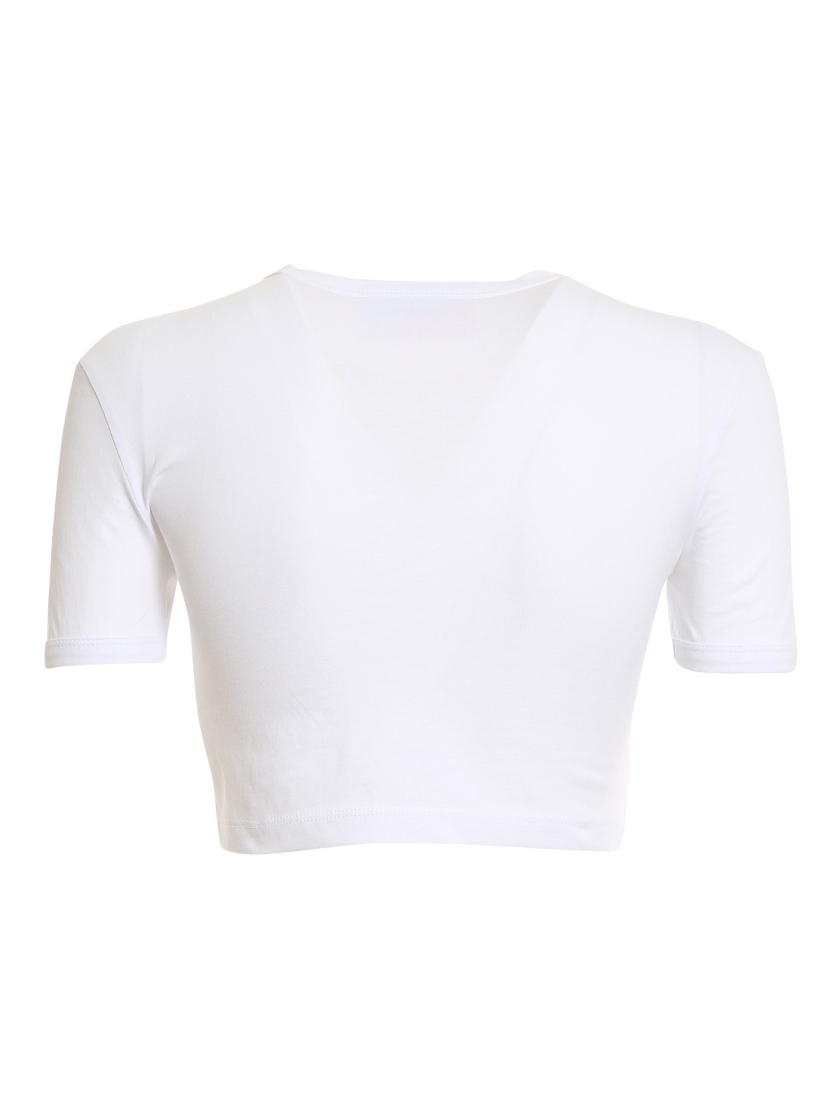 Shop Chiara Ferragni Crop T-shirt In White
