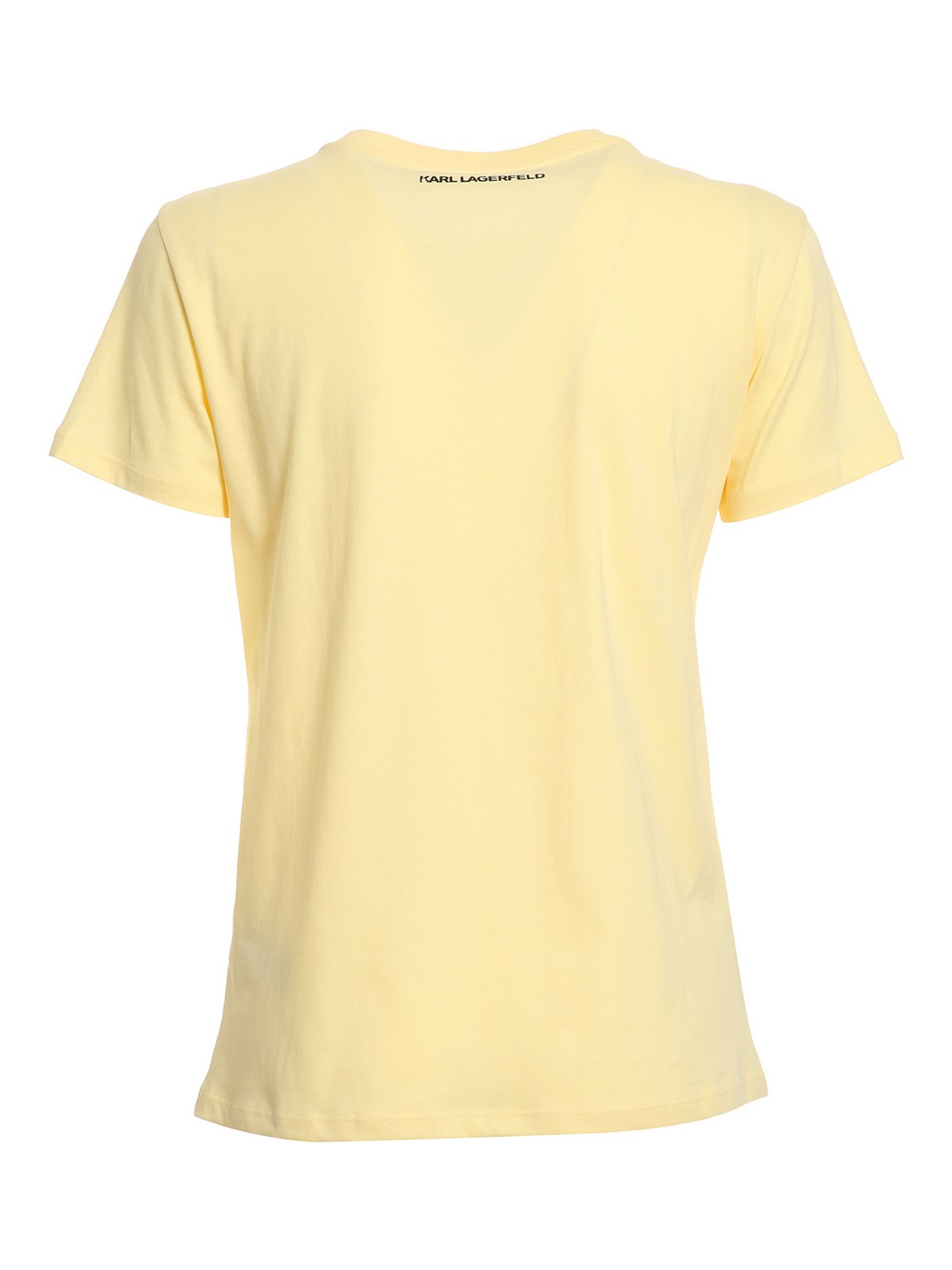 Shop Karl Lagerfeld Ikonik Animal T-shirt In Light Yellow