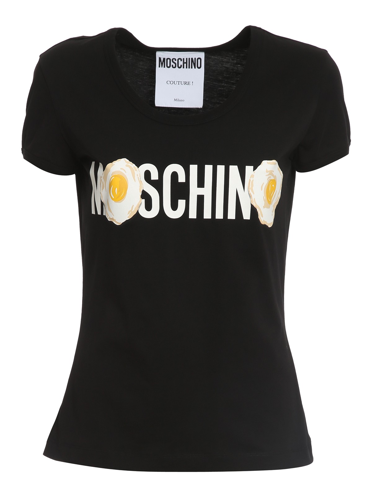 Moschino Fried Eggs T-shirt In Black