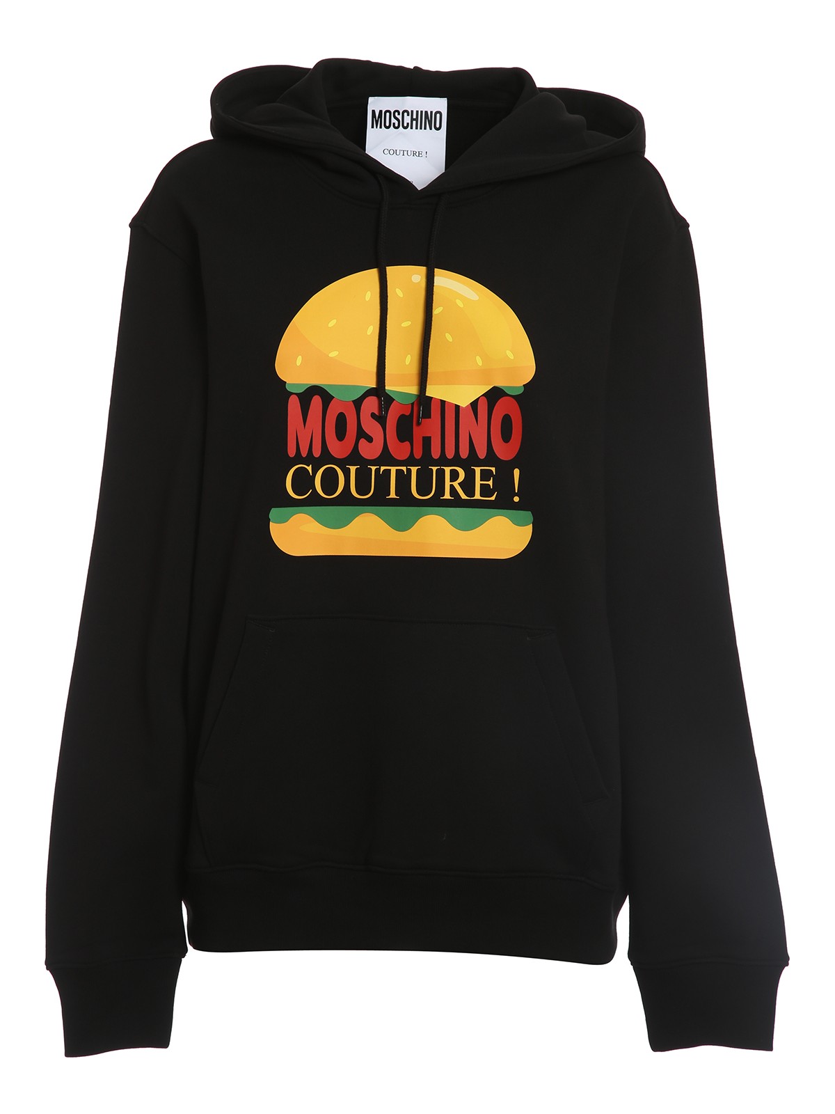 Shop Moschino Burger Hoodie In Negro