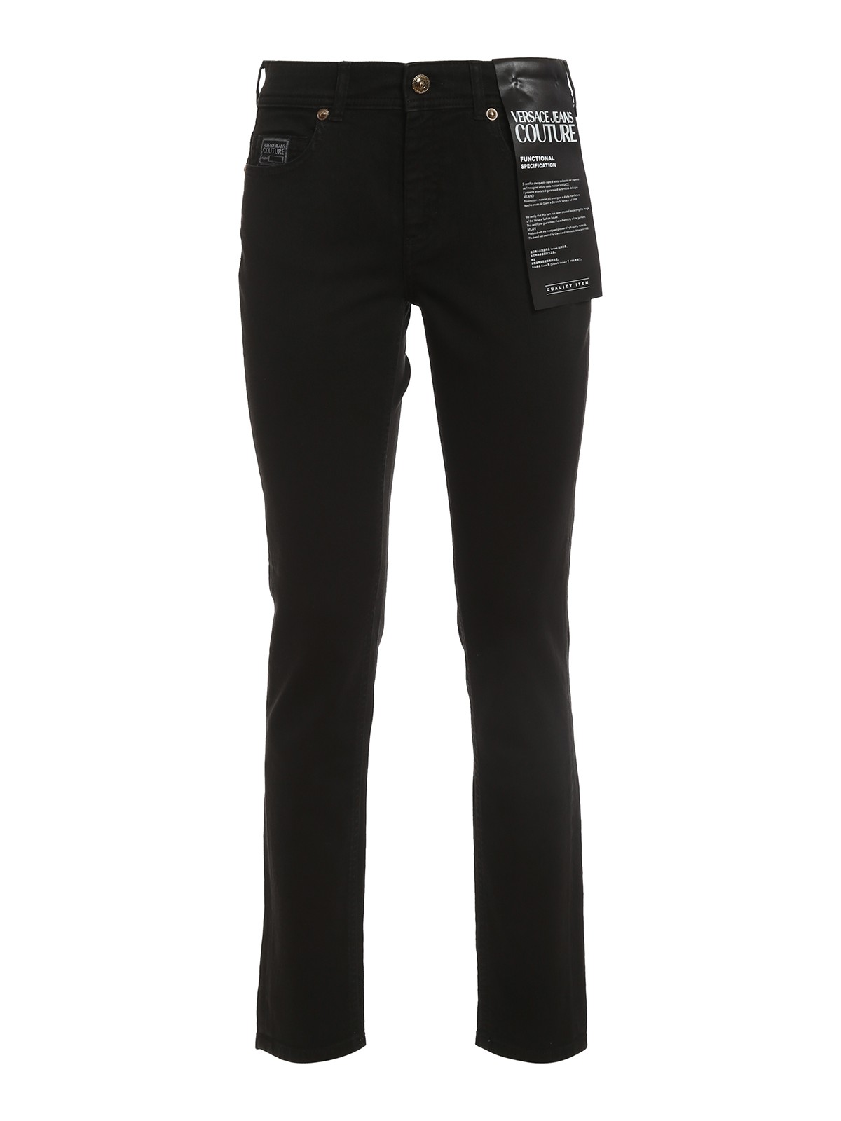 Shop Versace Jeans Couture Skinny Jeans In Black