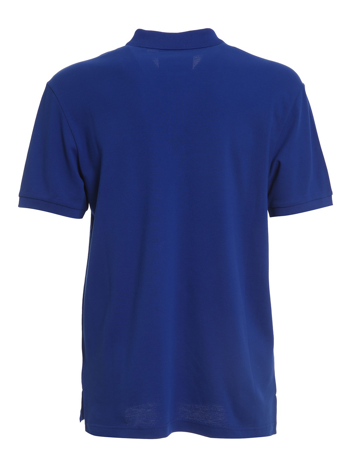 Shop Moschino Plain Colour Polo Shirt In Blue