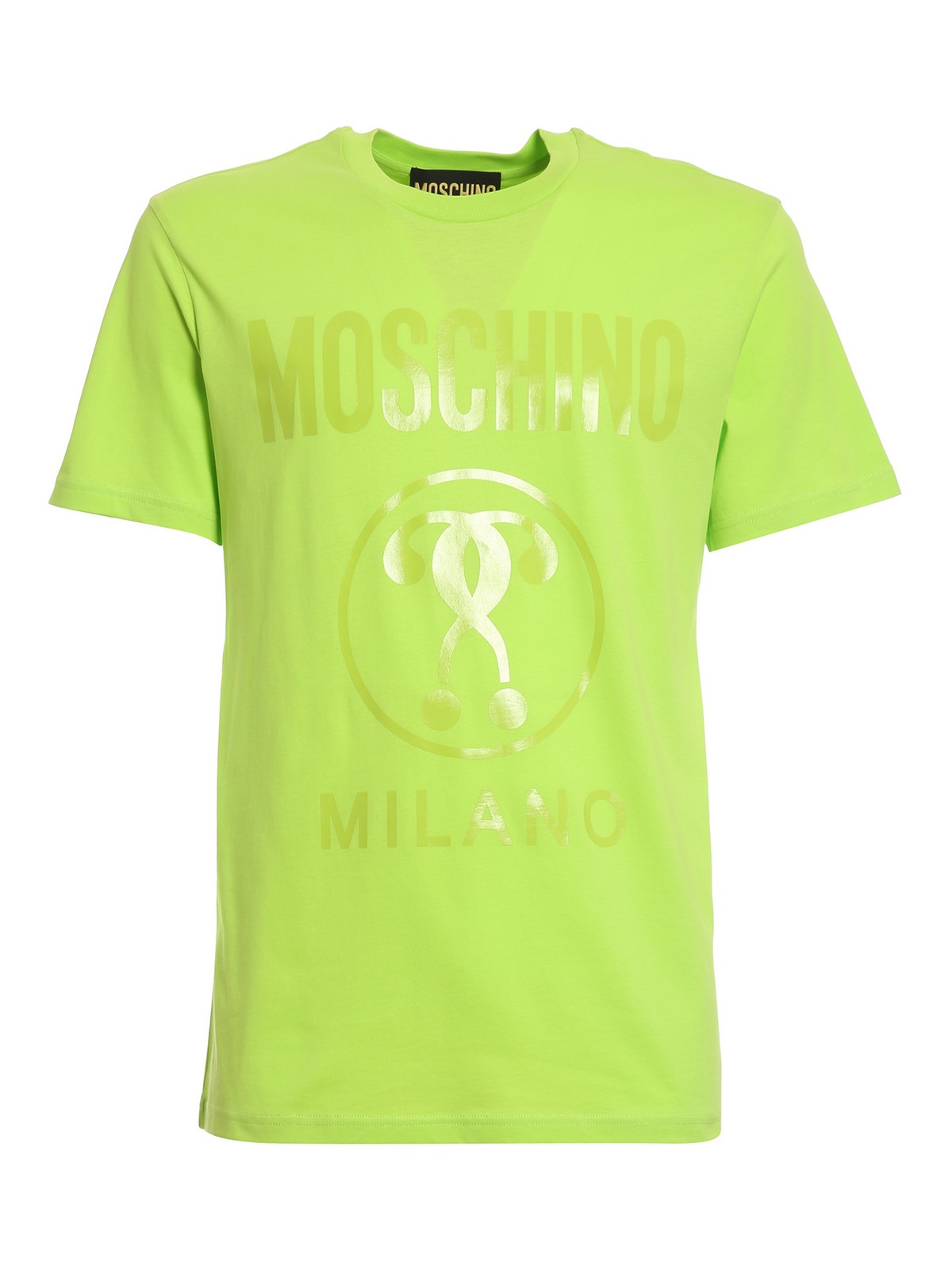 Moschino Logo Lettering Print T-shirt In Green