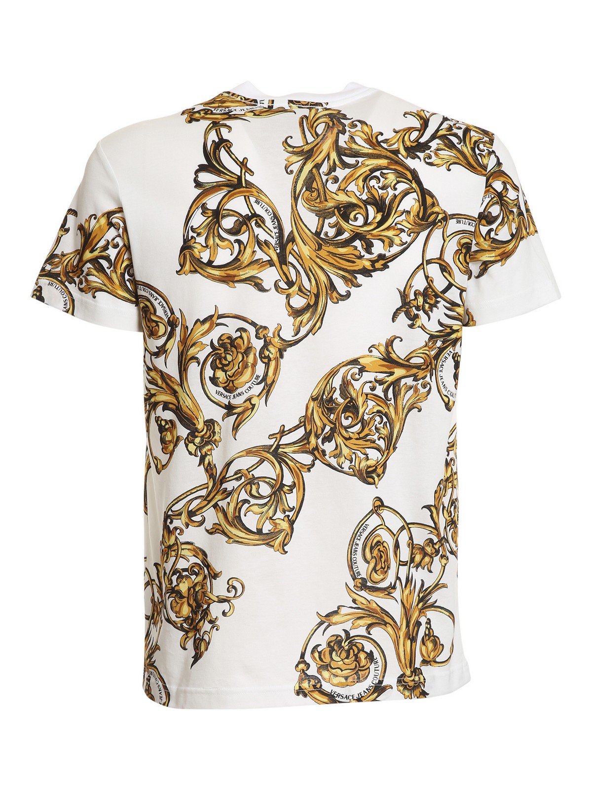 Versace Jeans Couture Camiseta Blanco Blanco 72GAH6S0JS049G03