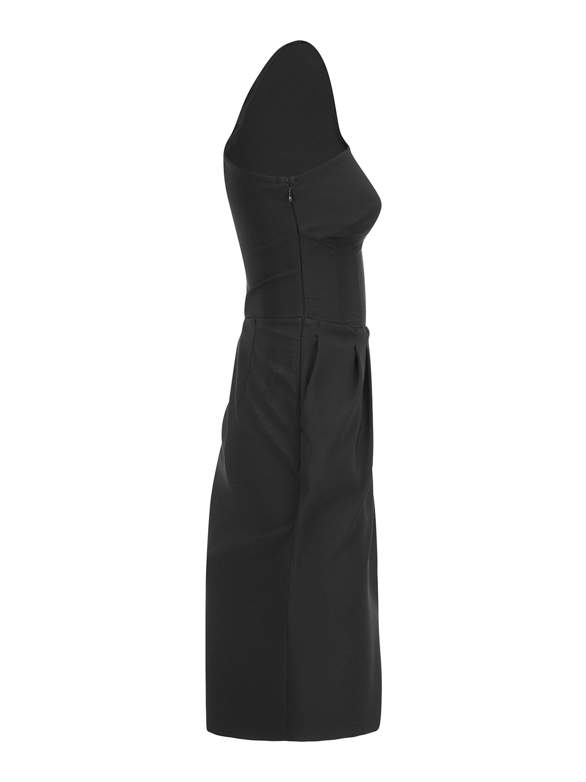 princess polly baby blue dress Black Asymmetrical One-Shoulder Maxi Dress – shopaleena main image 1