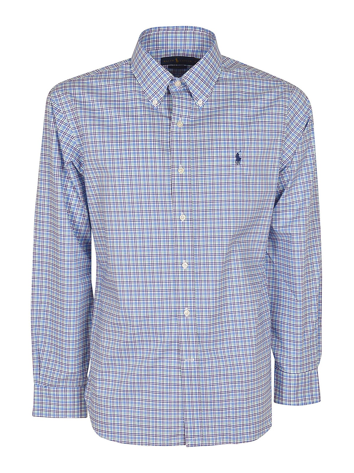 Polo Ralph Lauren Camicia a quadretti Azzurro Uomo 712868899001