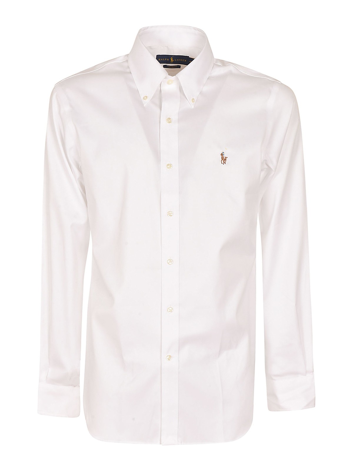 Polo Ralph Lauren Pinpoint Cotton Shirt In White