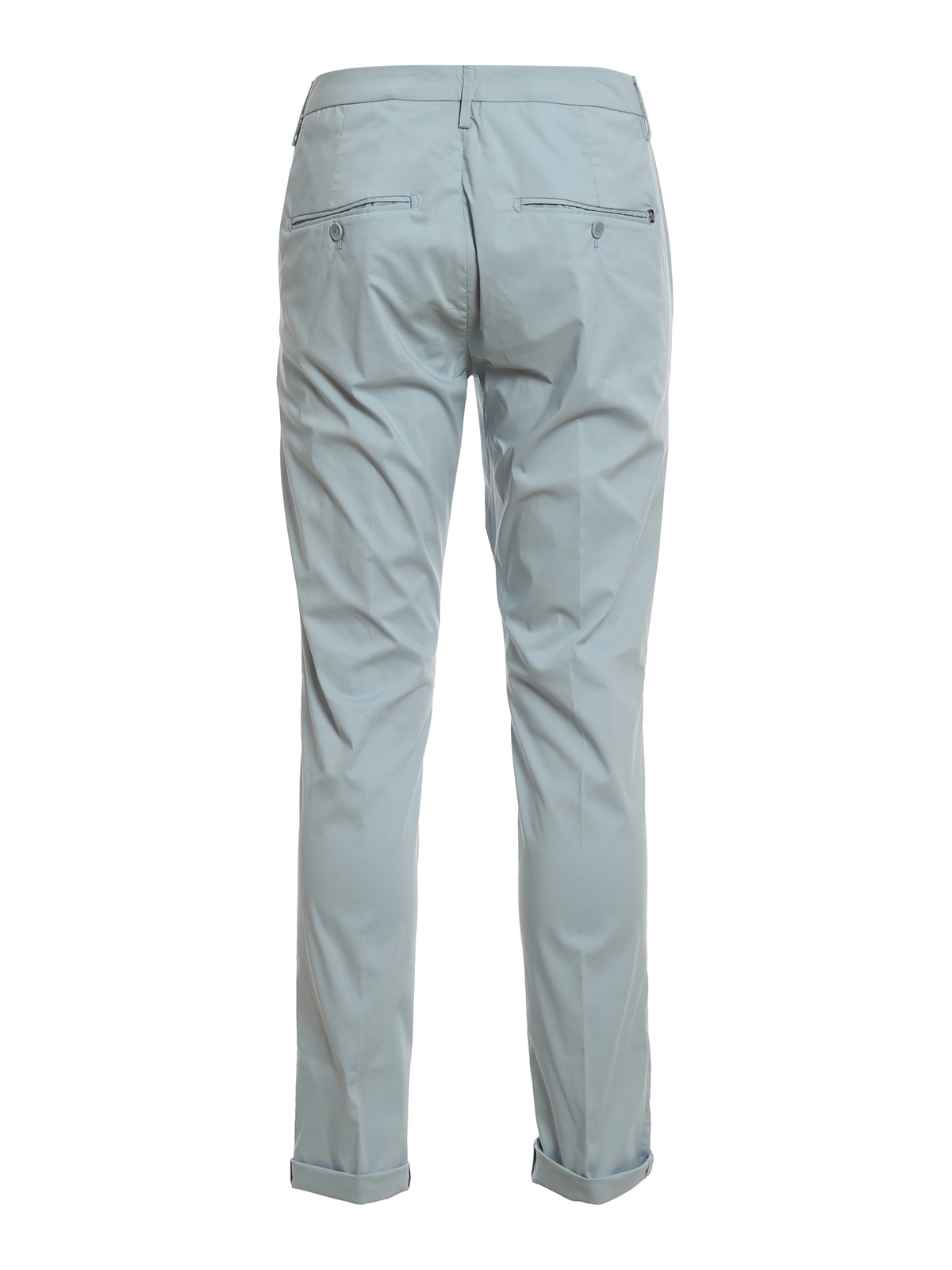 Shop Dondup Gaubert Chino Trousers In Light Blue