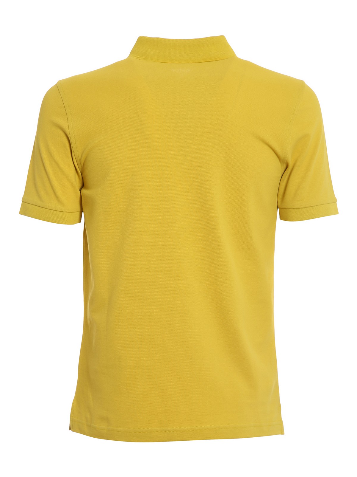 Shop Fay Branded Polo In Yellow