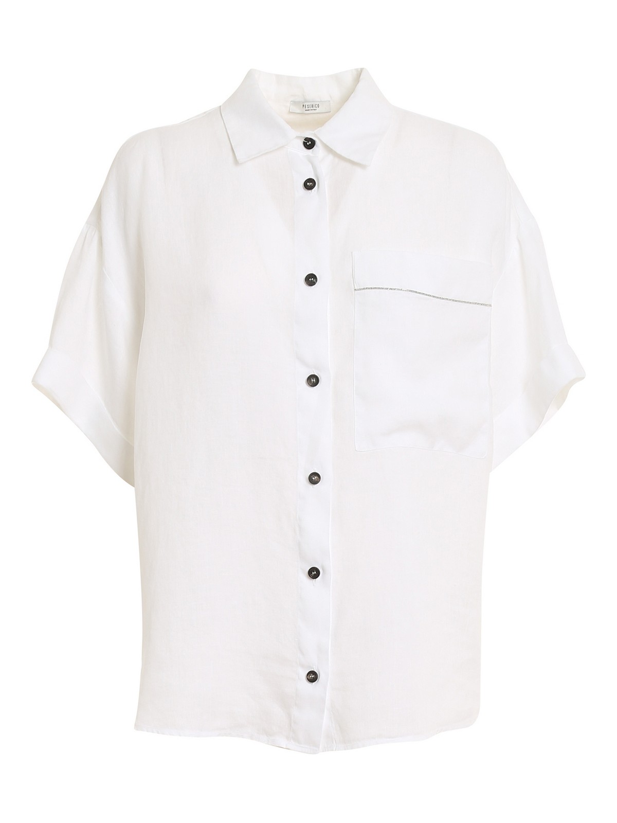 ペセリコ PESERICO シャツ Stretch cotton sateen shirt | Peserico US