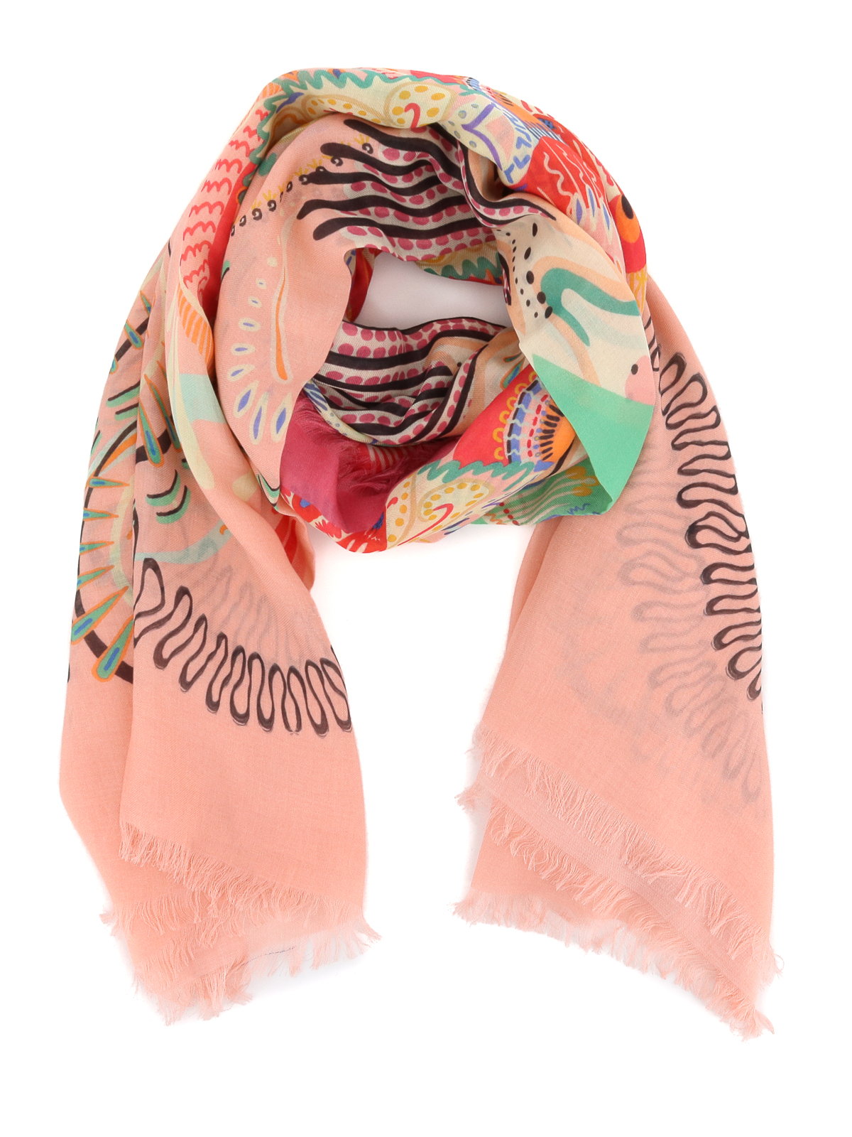 Etro Patterned Scarf In Multicolour