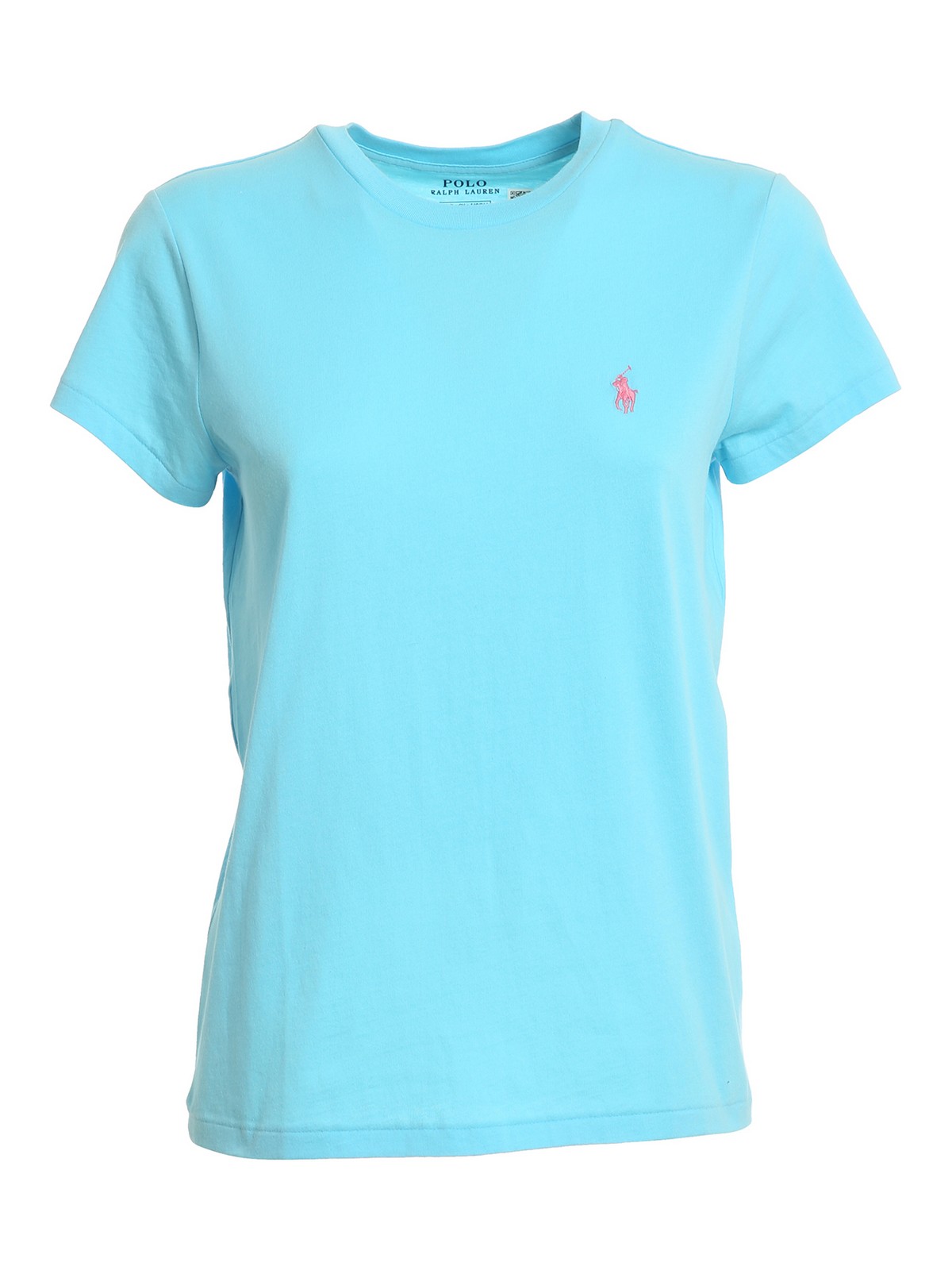 Polo Ralph Lauren Logo Embroidery T-shirt In Light Blue