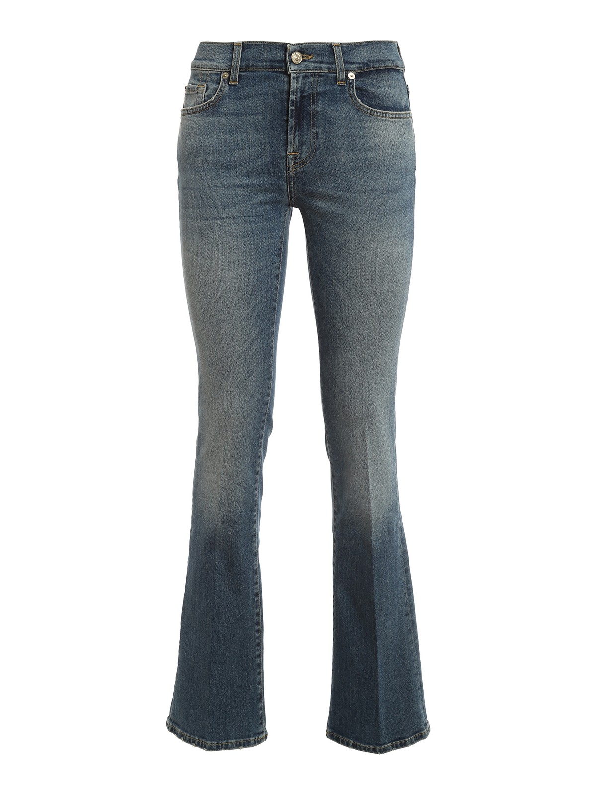 Jean 7 FOR ALL MANKIND évasé Taille 30 - Délavé Moyen Vieilli - Occasion Très Bon état