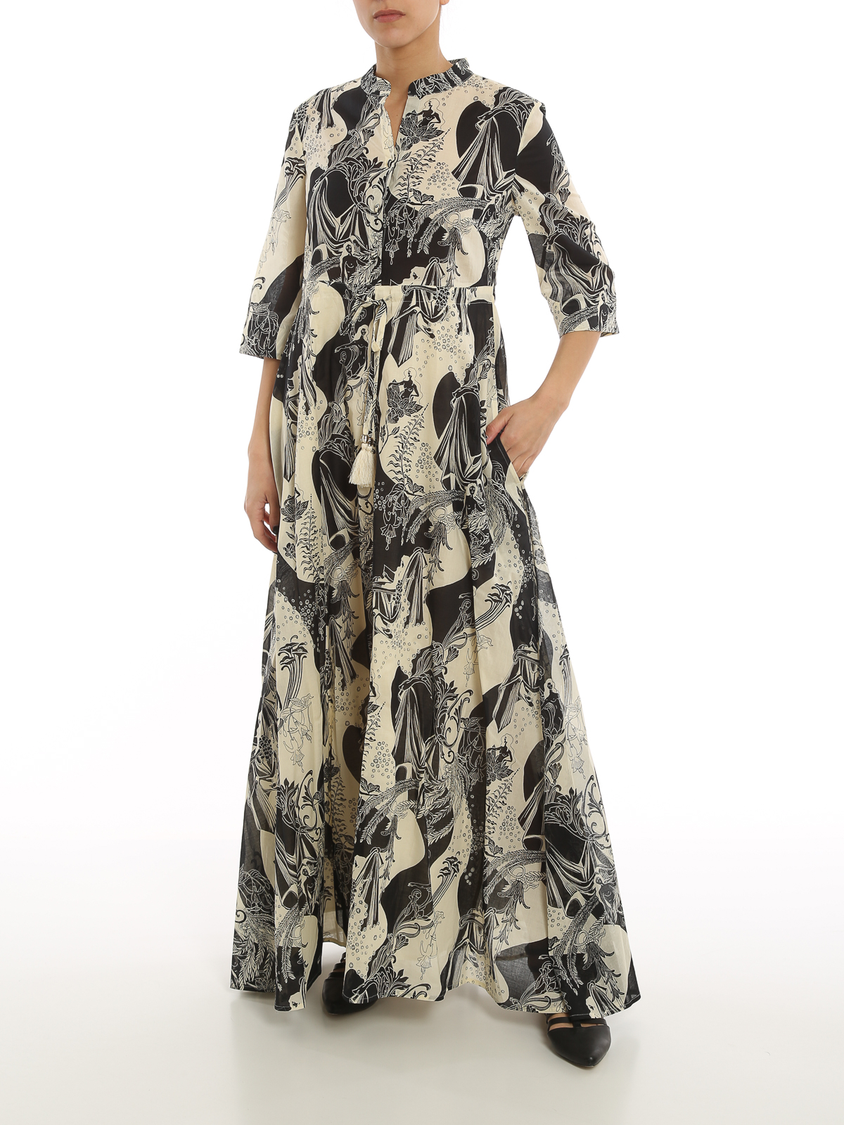 Muse Silk Maxi Shirtdress