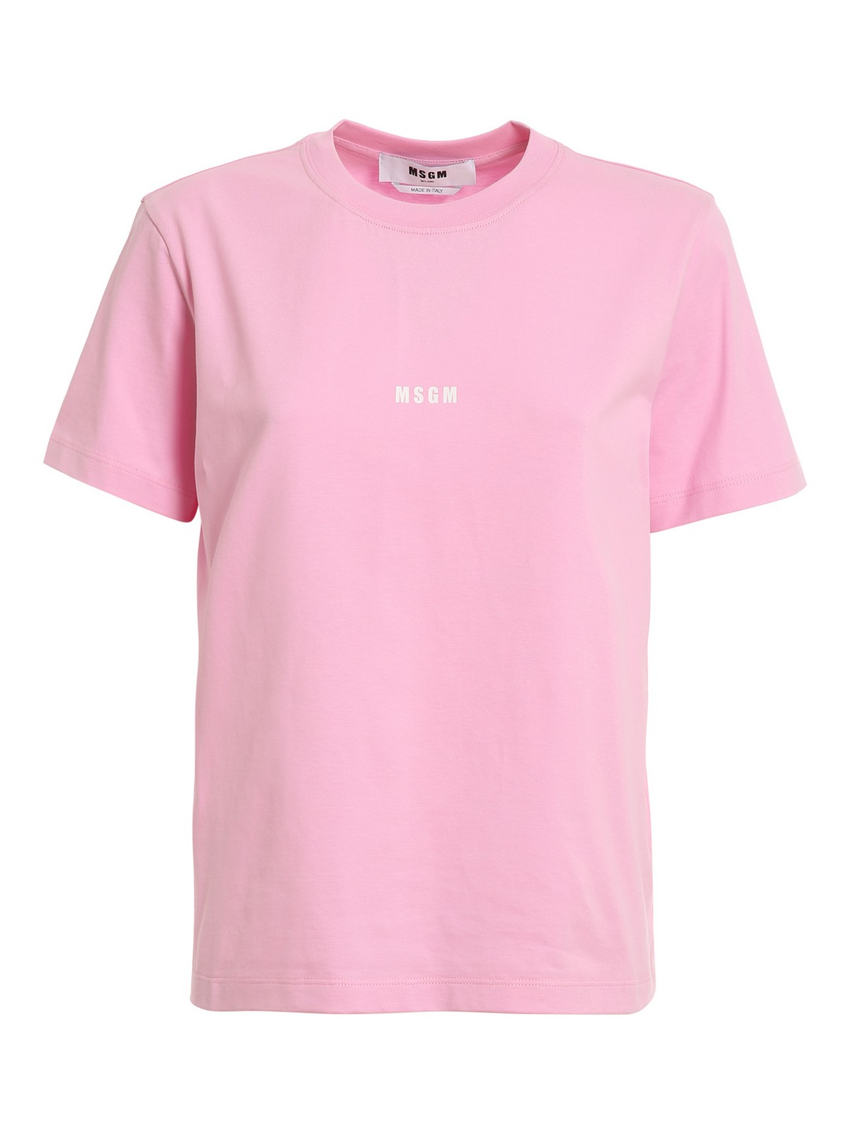 Msgm Small Logo T-shirt In Pink