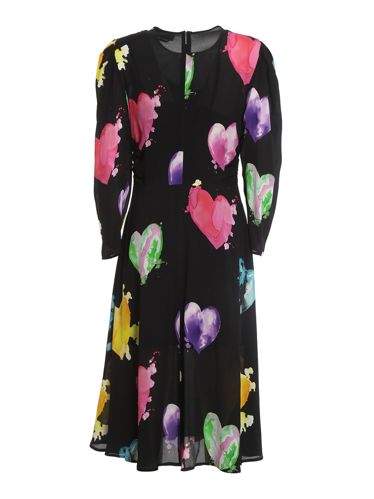 Heart patterned dress Black Women 3241MDA14022715399