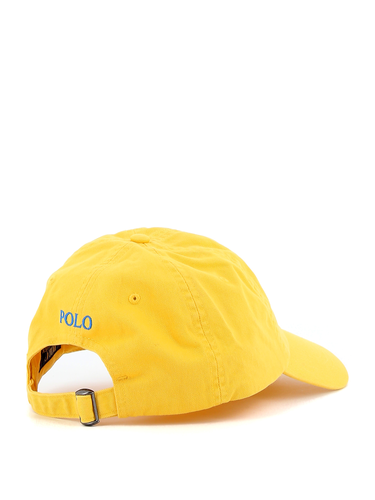 Shop Polo Ralph Lauren Logo Embroidery Baseball Cap In Yellow