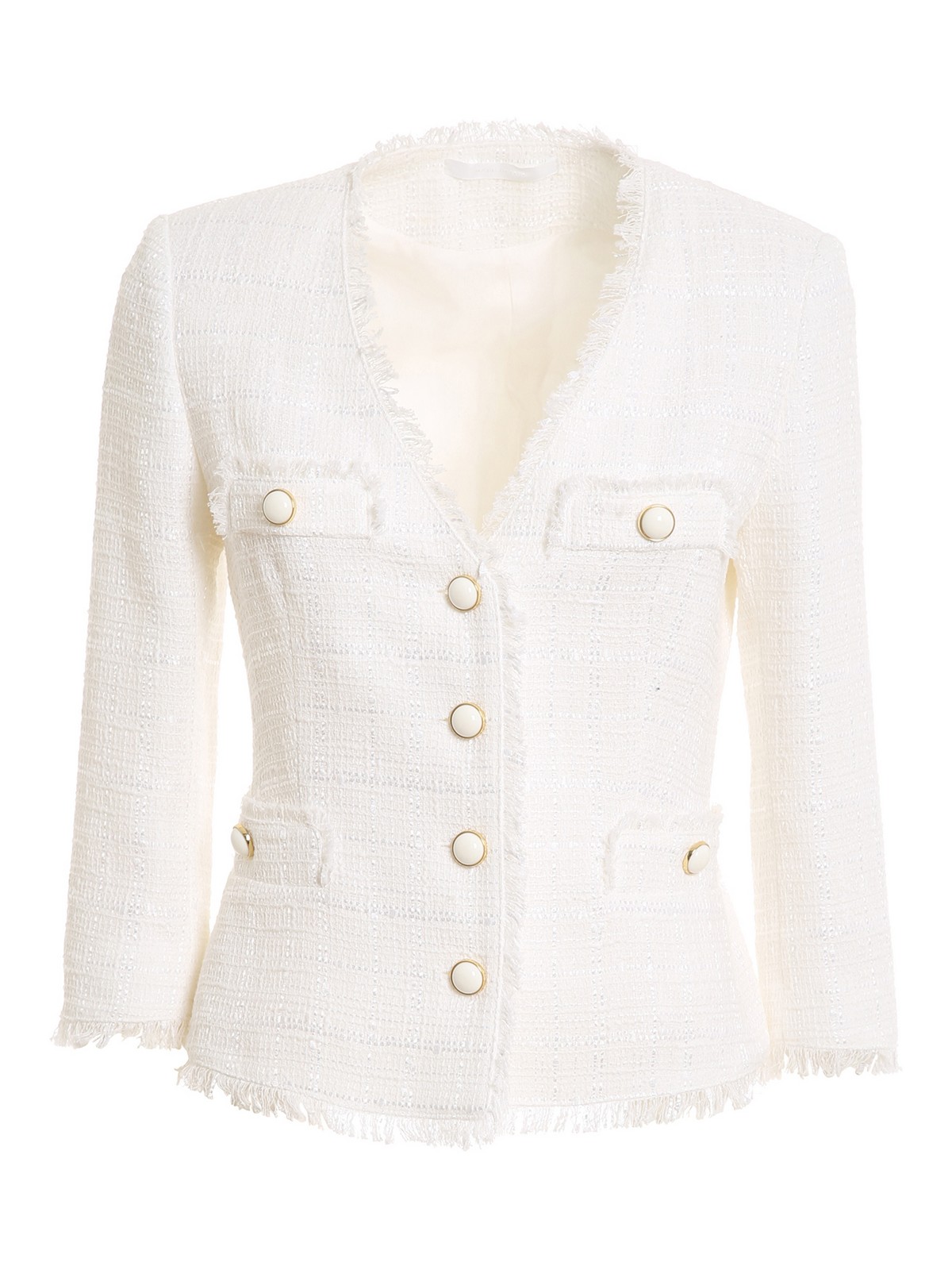 ジャケット TAGLIATORE Women Outer DHARMA WHITE Tagliatore Dharma jacket - White - Women | DHARMA160018X1025