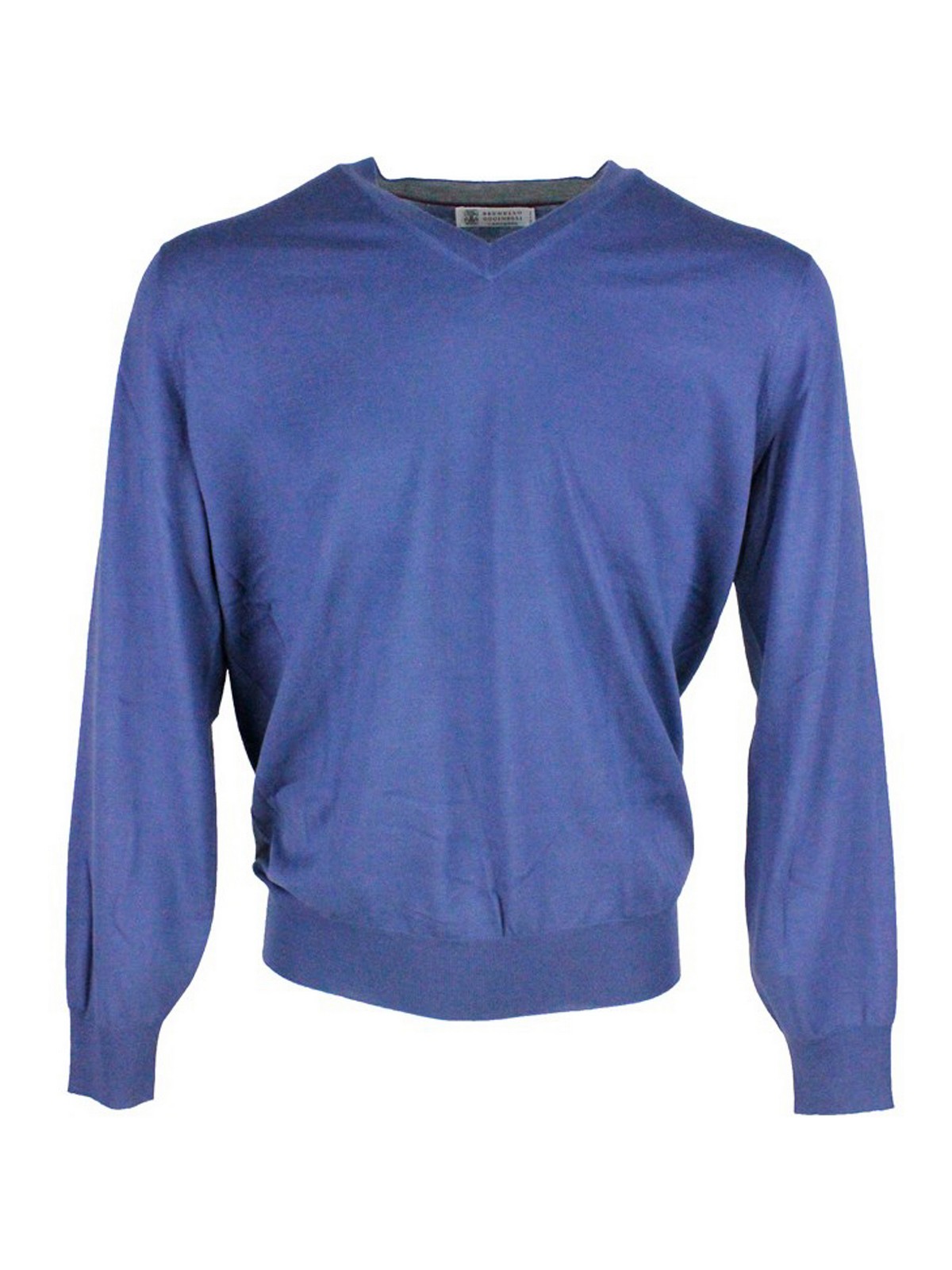 Brunello Cucinelli Wool And Cashmere Jumper In Azul