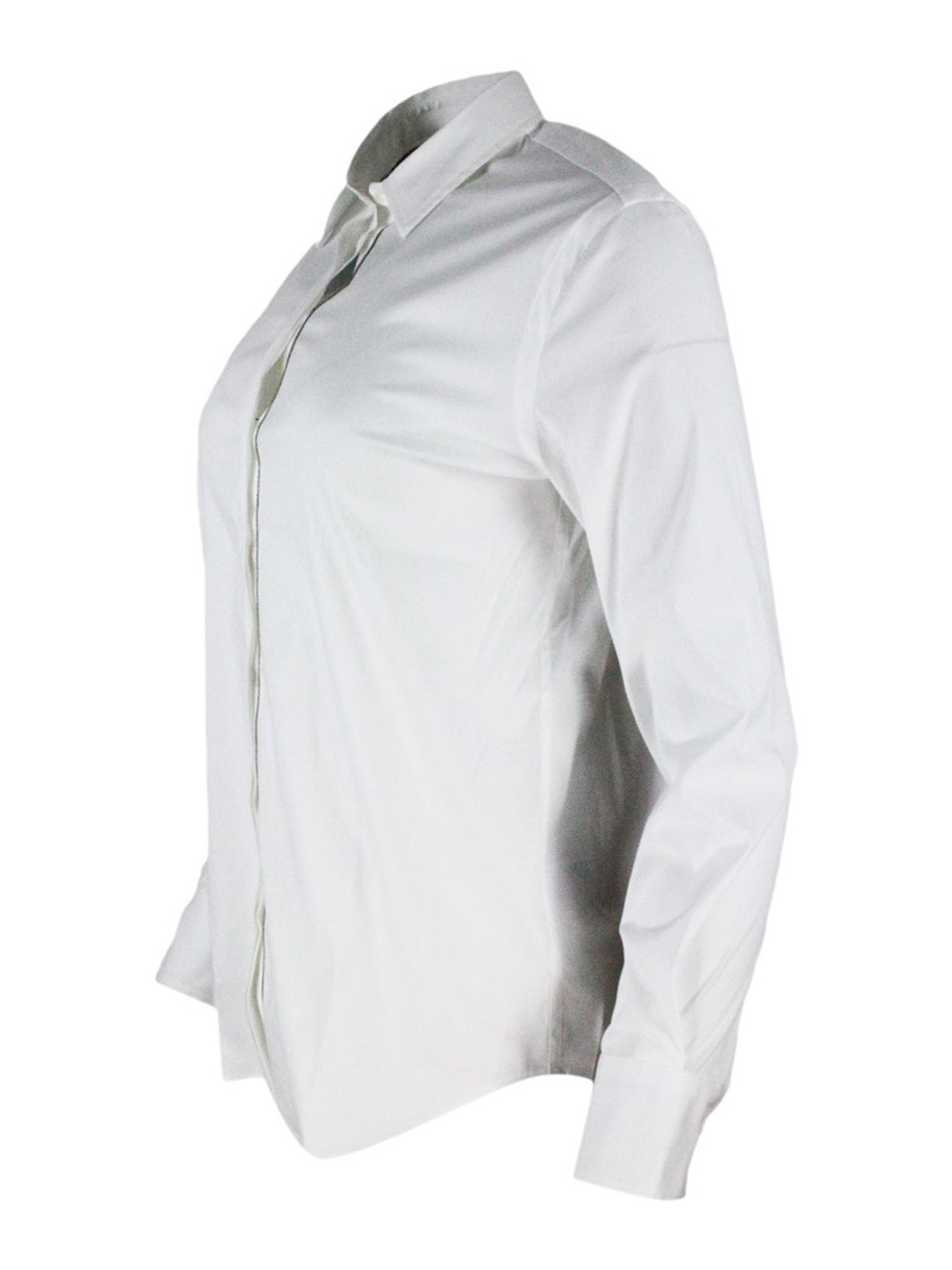 Shop Brunello Cucinelli Embellished Shirt In Blanco