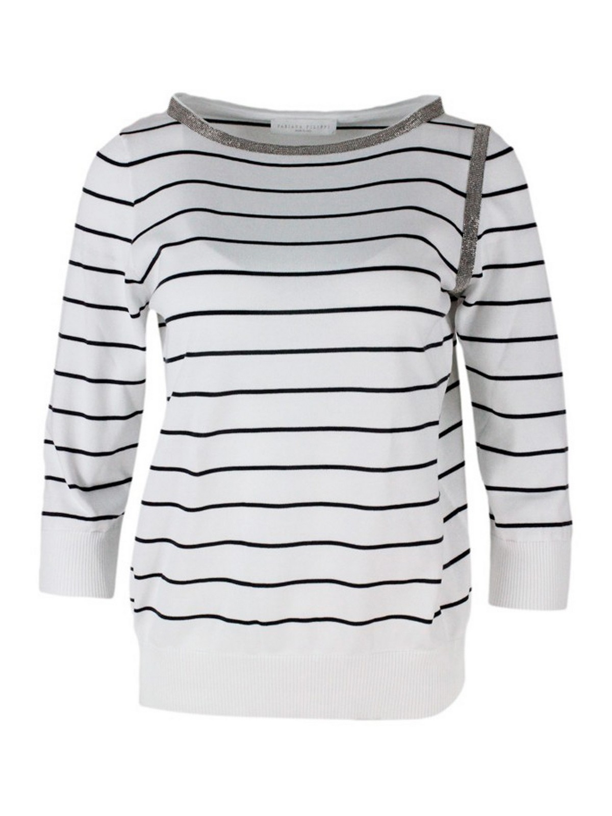 Fabiana Filippi Striped T-shirt - White - Women