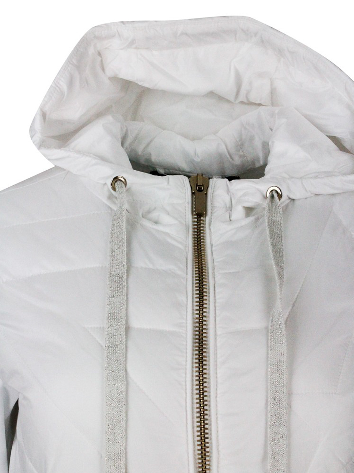 コート LORENA ANTONIAZZI Women Coats I2431PI68B4430 White Lorena Antoniazzi – Tagged 