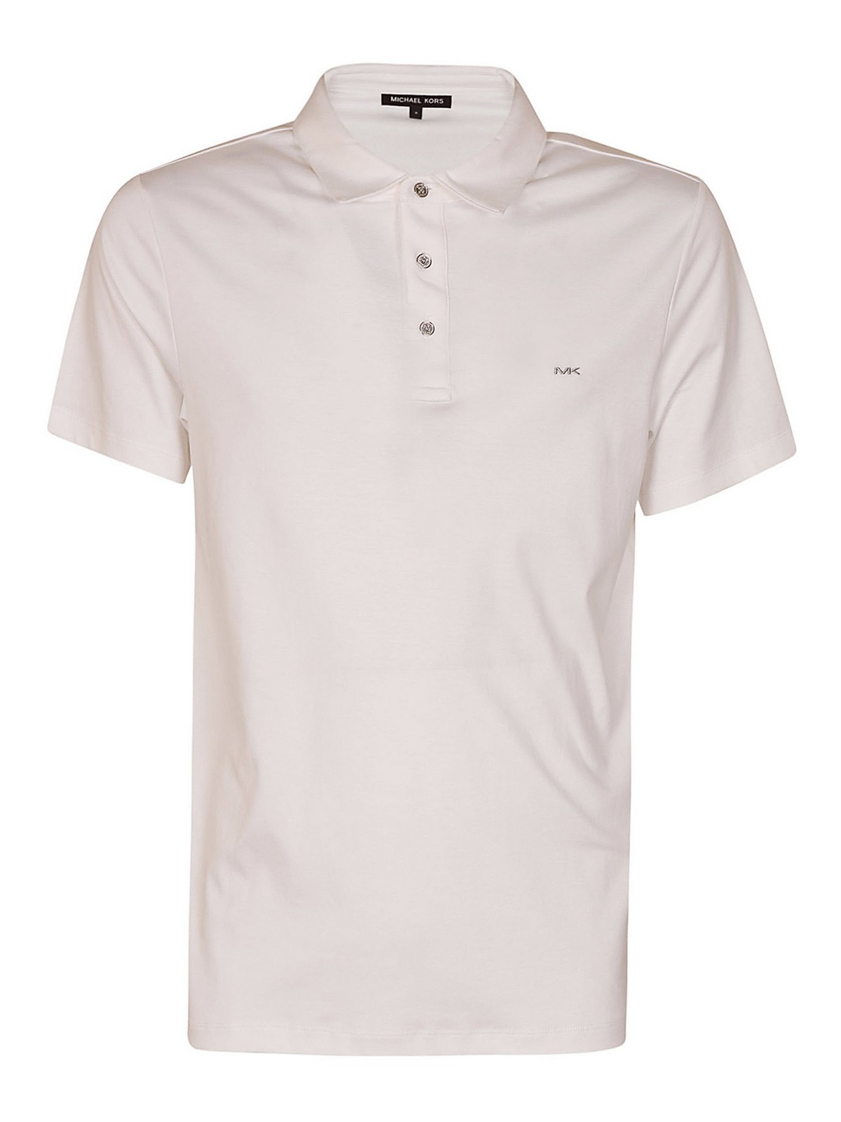 Michael Kors Cotton Polo Shirt In White