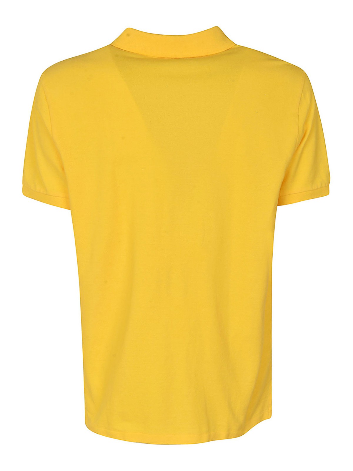 Shop Polo Ralph Lauren Cotton Polo Shirt In Yellow