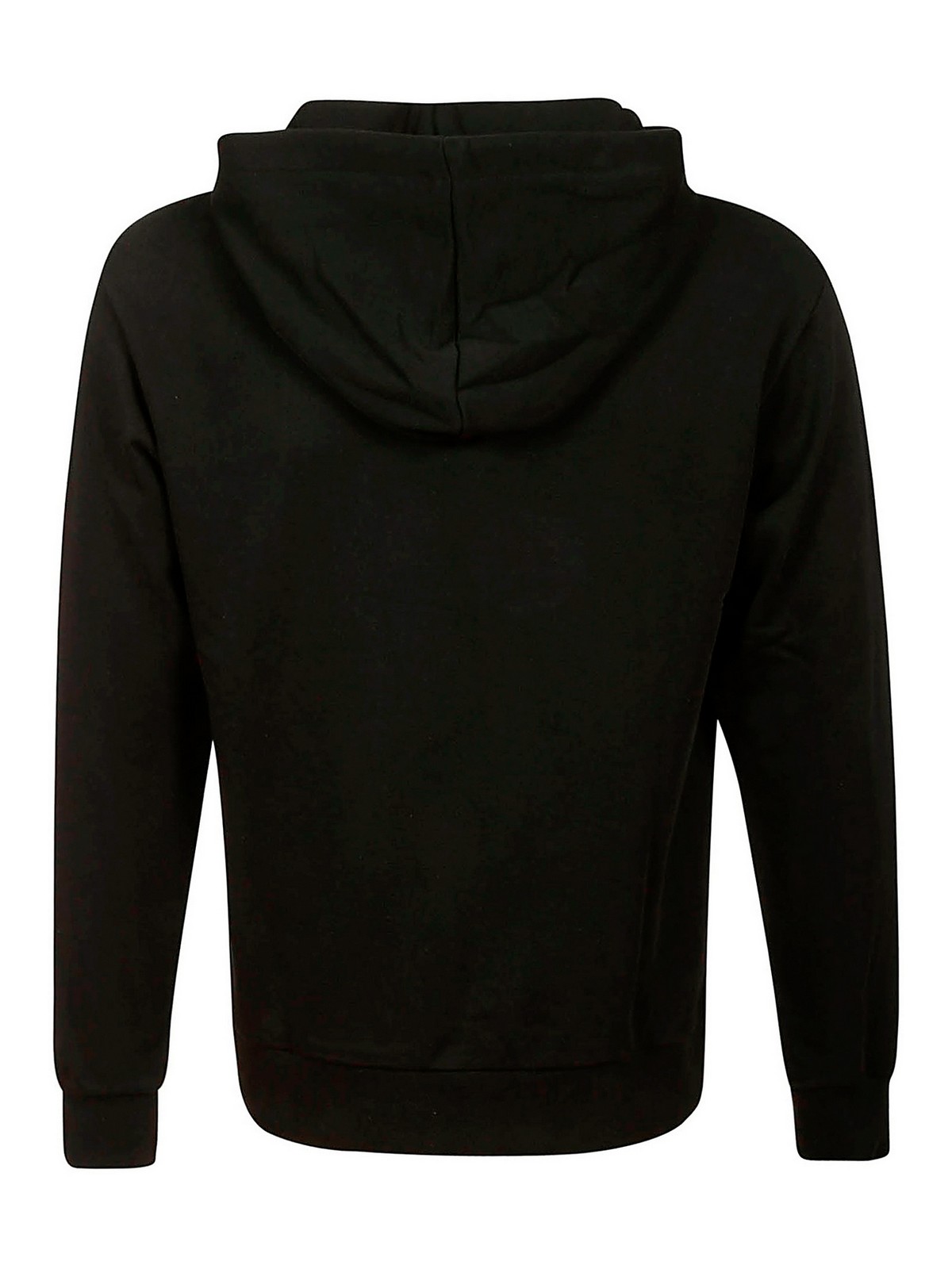 Shop Apc Branded Hoodie In Black