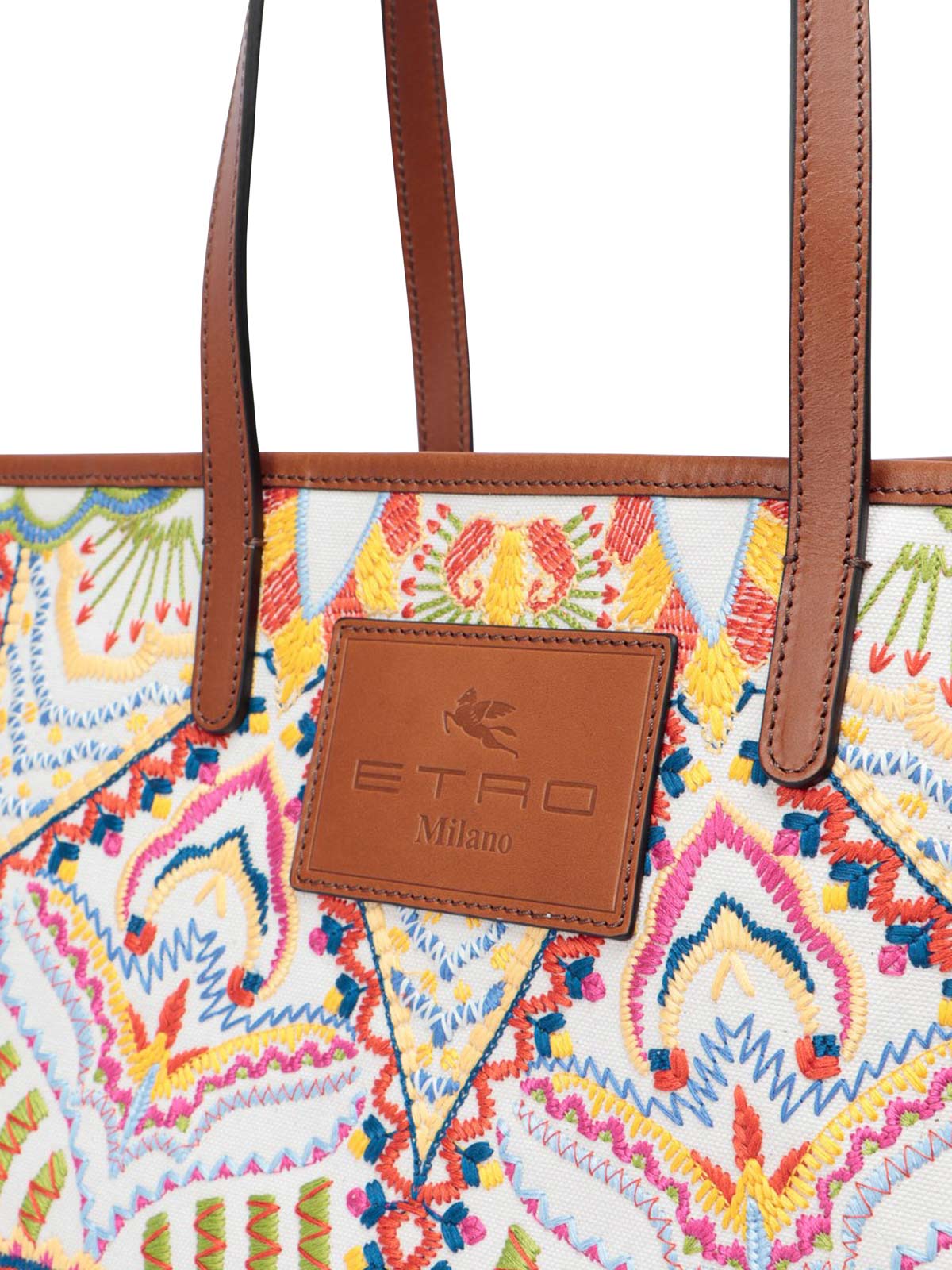 ETRO MILANO LEATHER TOTE BAG