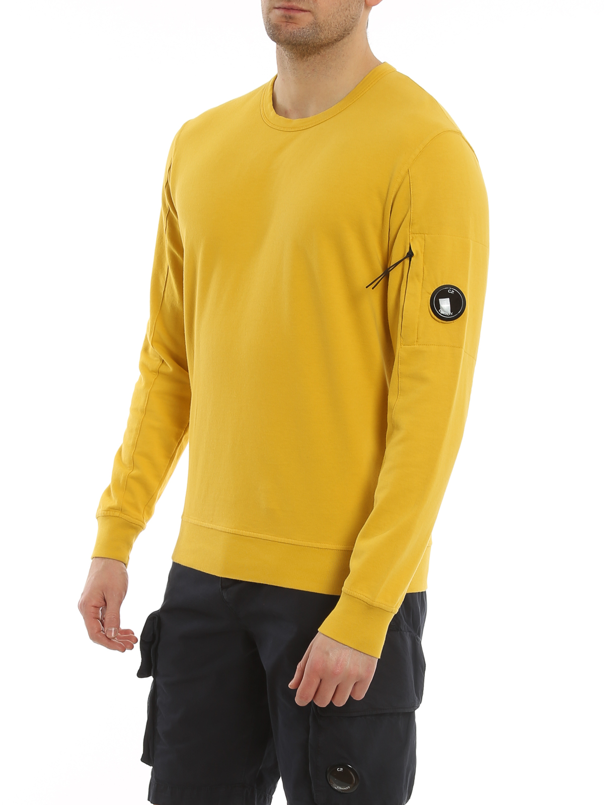 Cp company best sale yellow sweatshirt