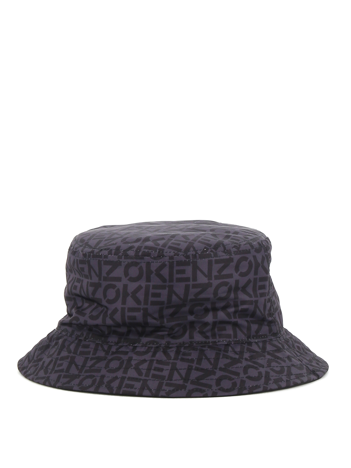 Kenzo Branded Reversible Hat In Dark Grey
