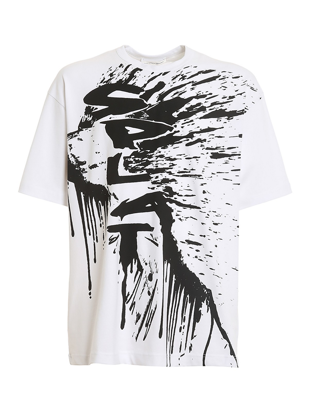 Comme Des Garçons Shirt Printed T-shirt In White
