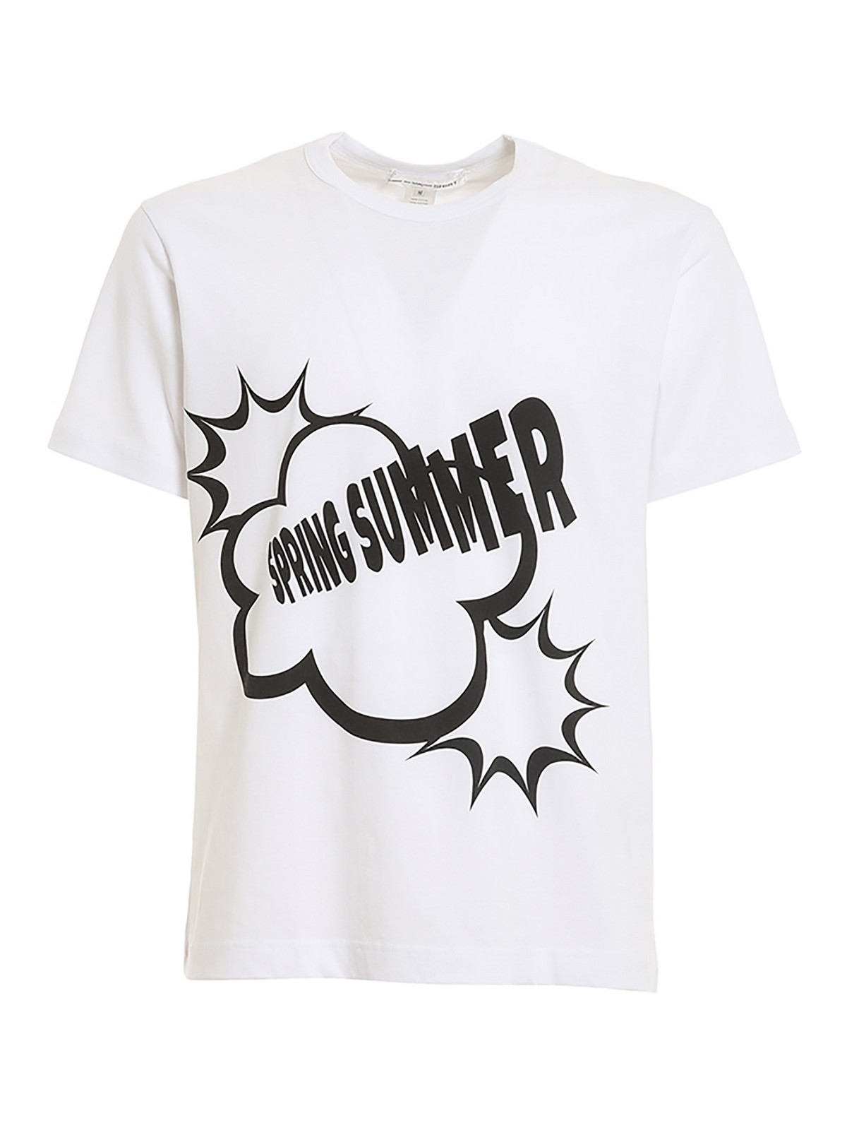 Comme Des Garçons Shirt Ss Boom T-shirt In White