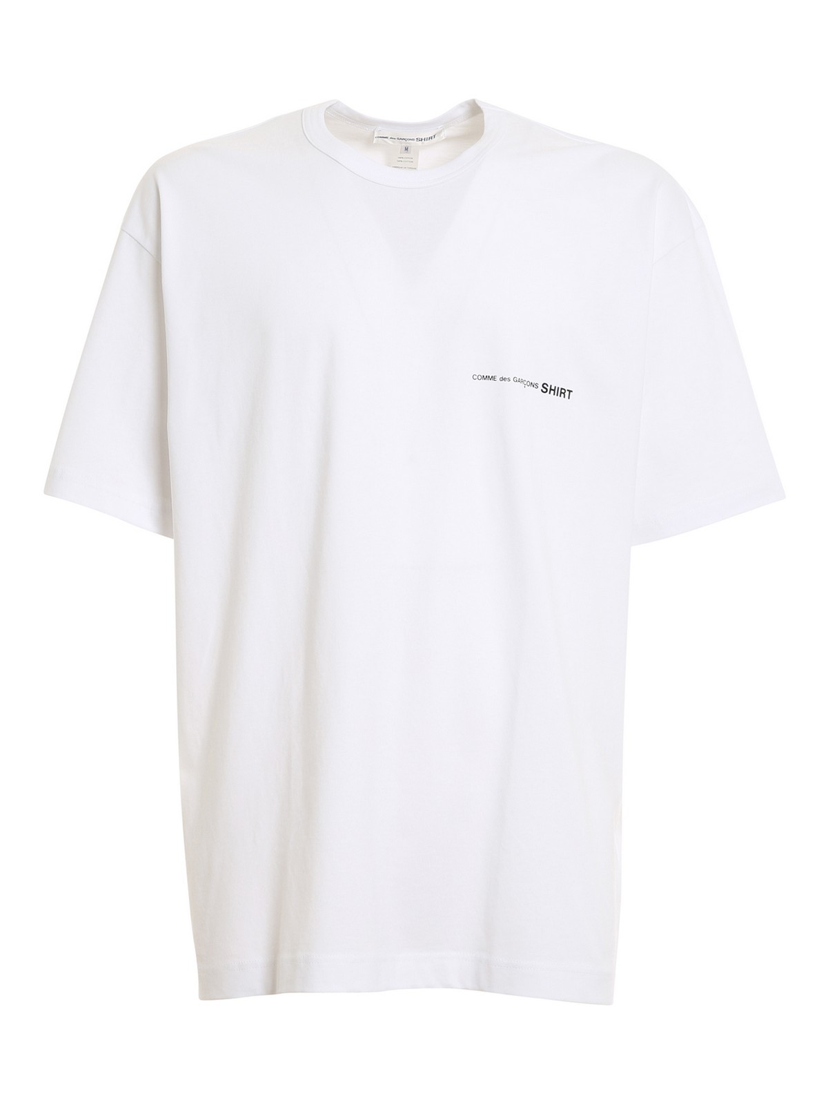 Comme Des Garçons Shirt Cotton Oversized T-shirt In White