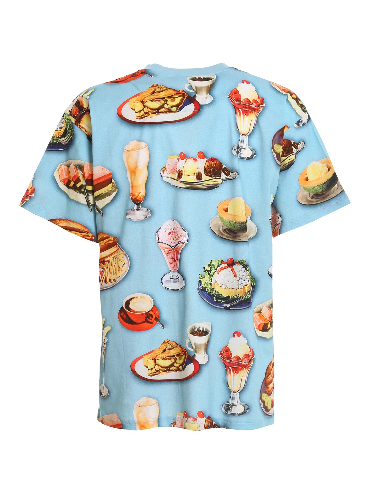 Moschino Couture Fast food T-shirt - Light Blue | 071802401305