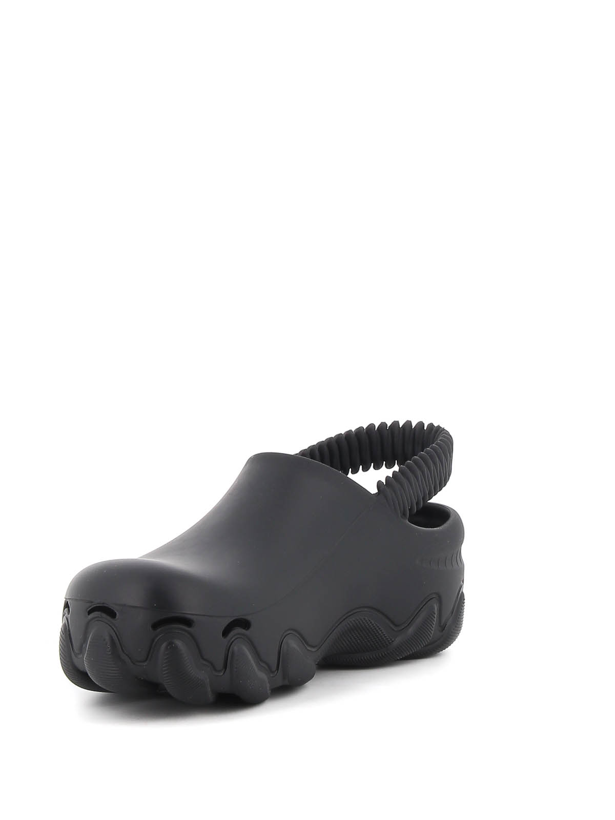 Shop Gcds Rubber Sandals In Black