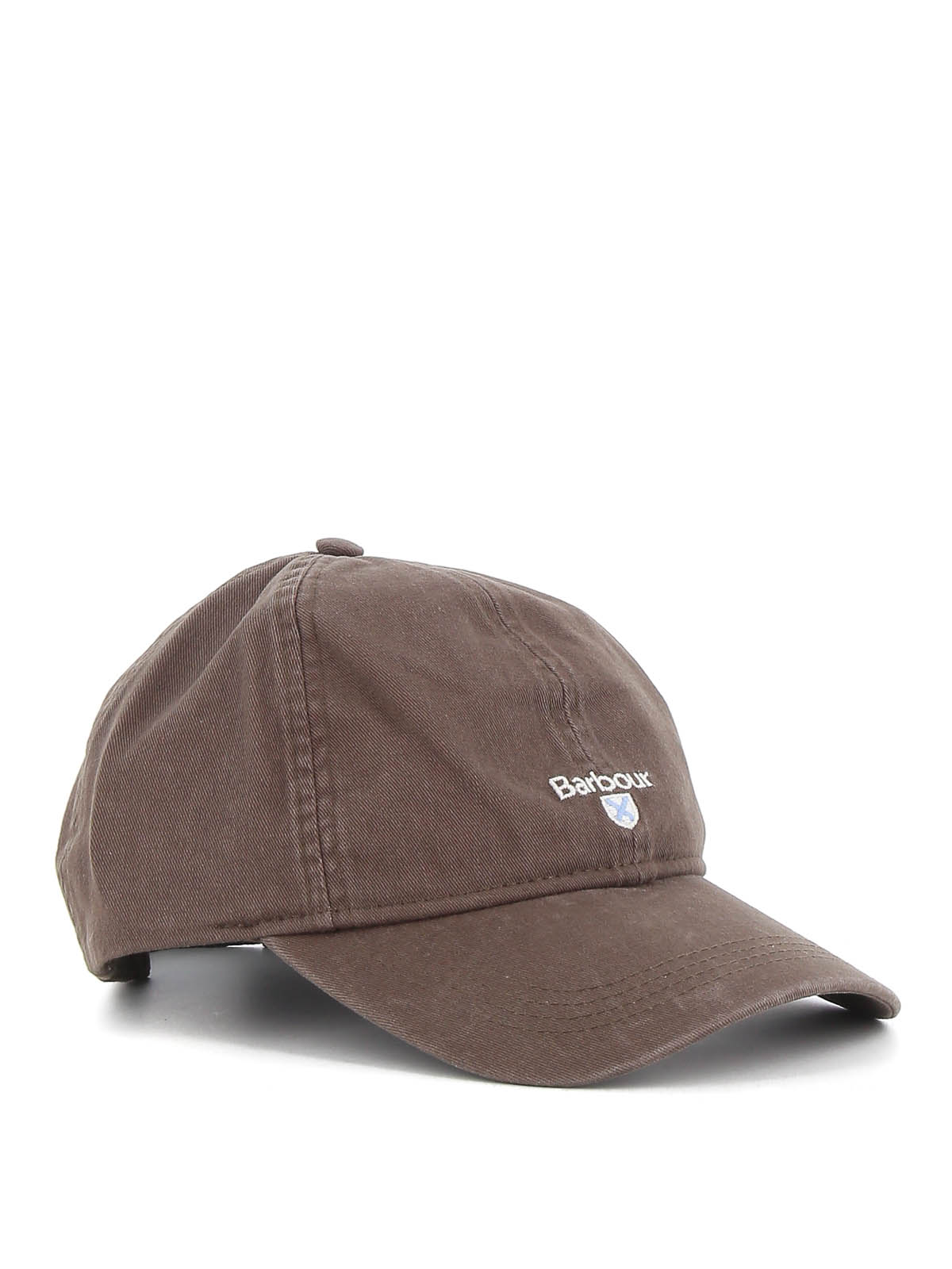 Shop Barbour Logo Embroidery Cap In Brown
