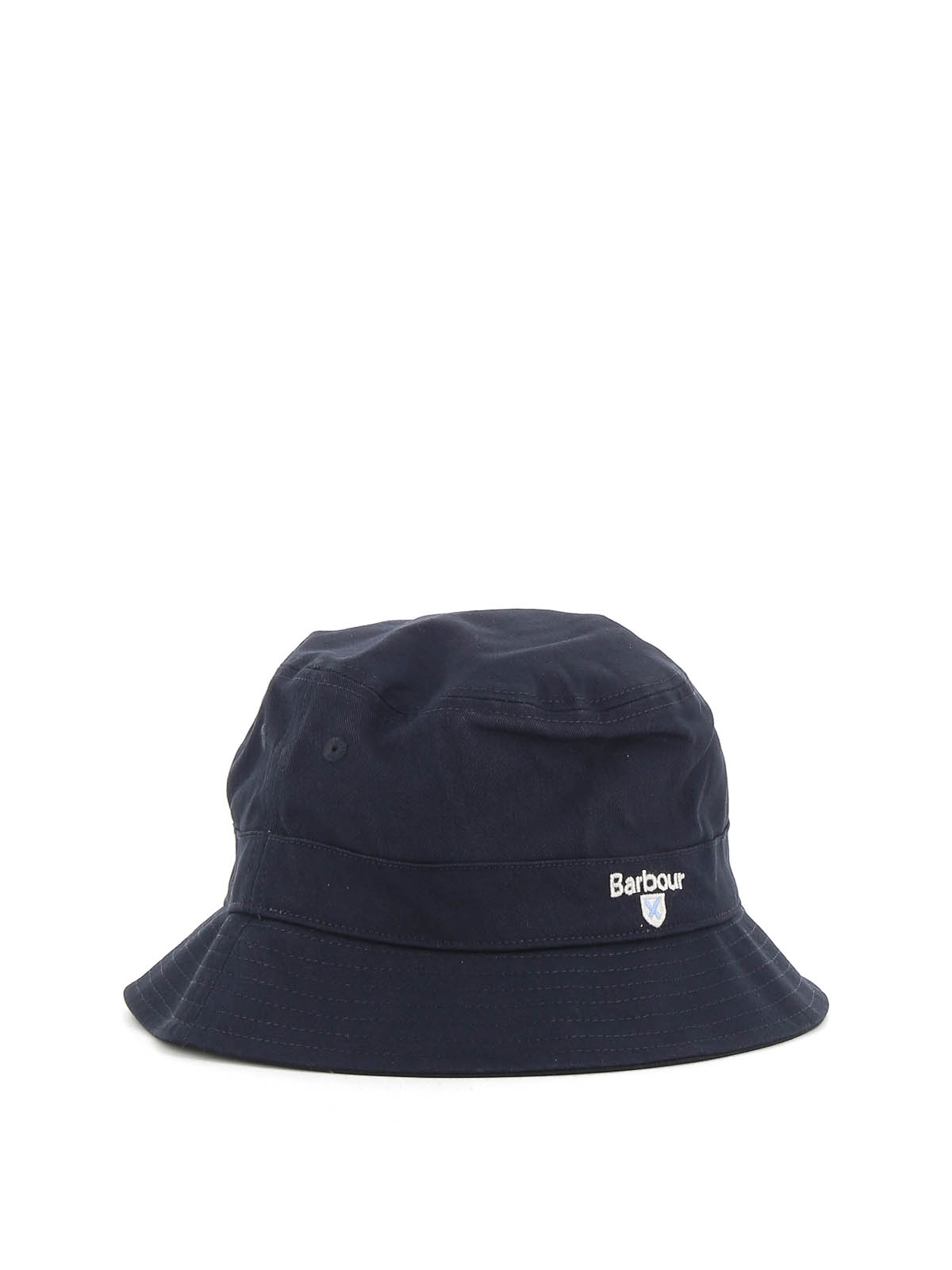 Shop Barbour Logo Embroidery Bucket Hat In Blue