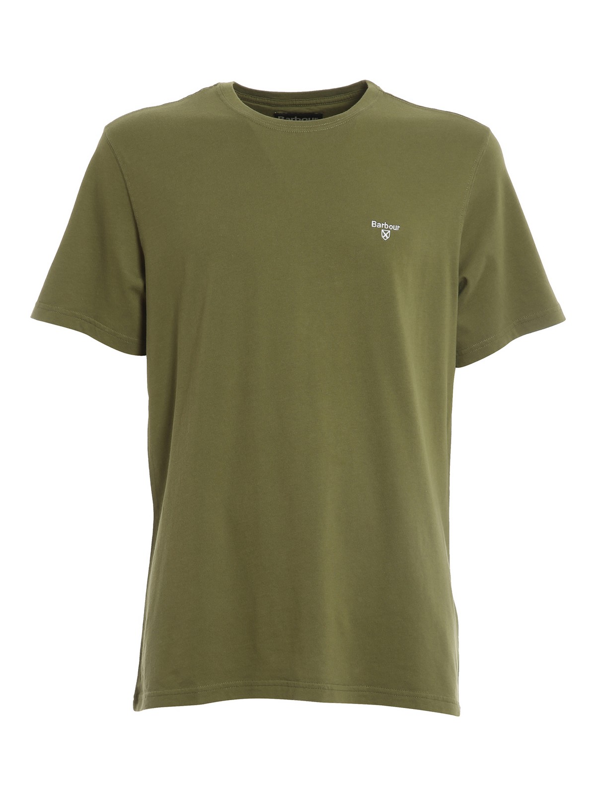 Barbour Logo Embroidery T-shirt In Green