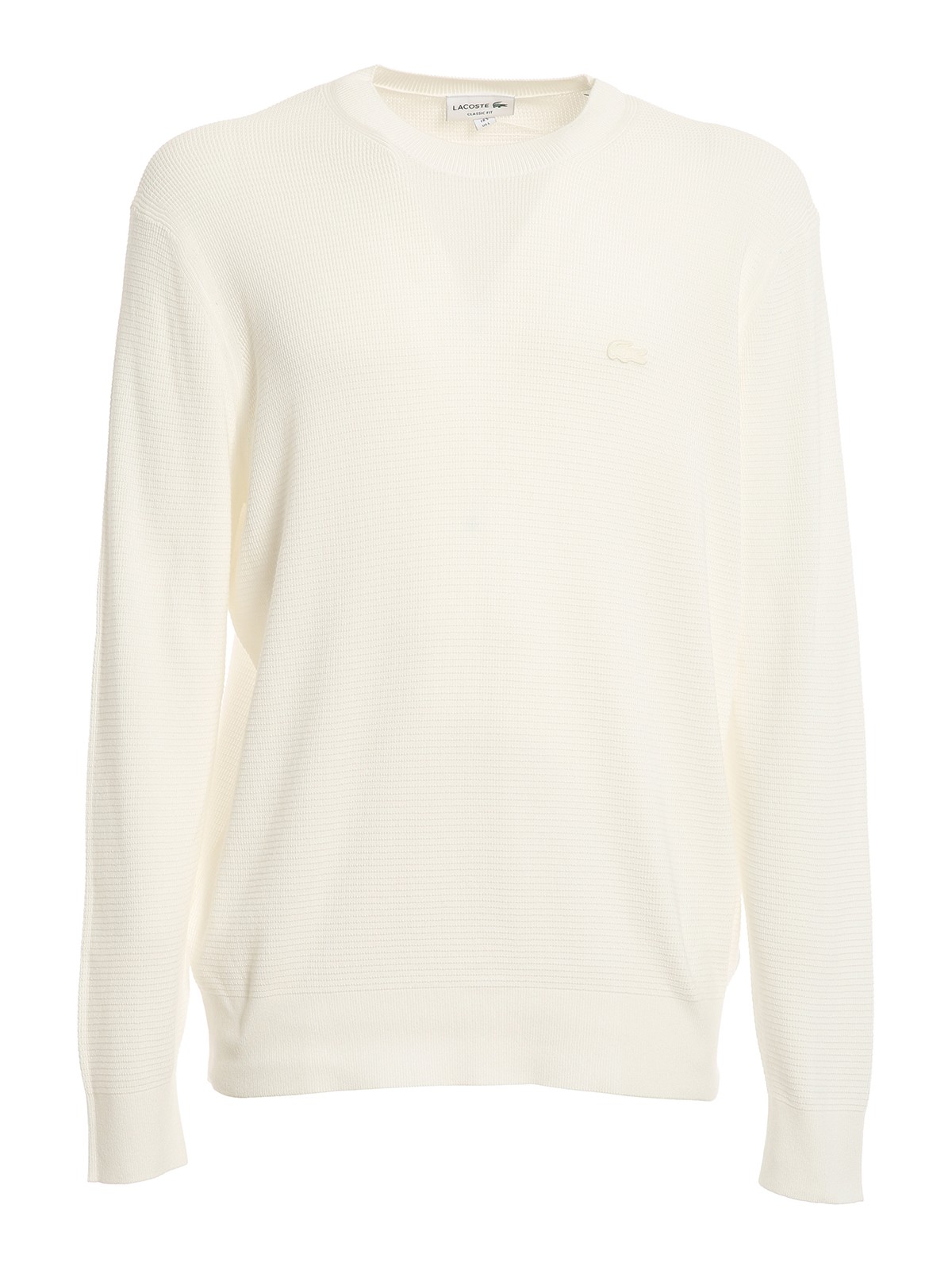 Sueter lacoste blanco hot sale