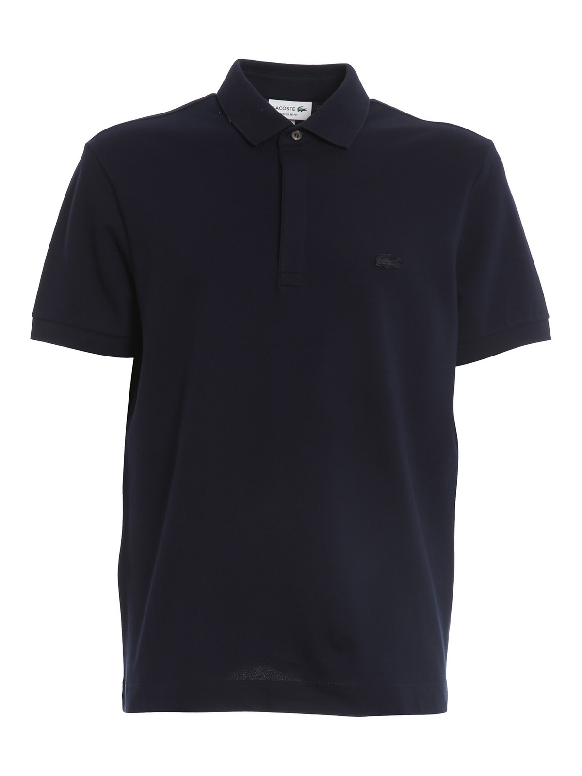 Lacoste Branded Polo In Dark Blue