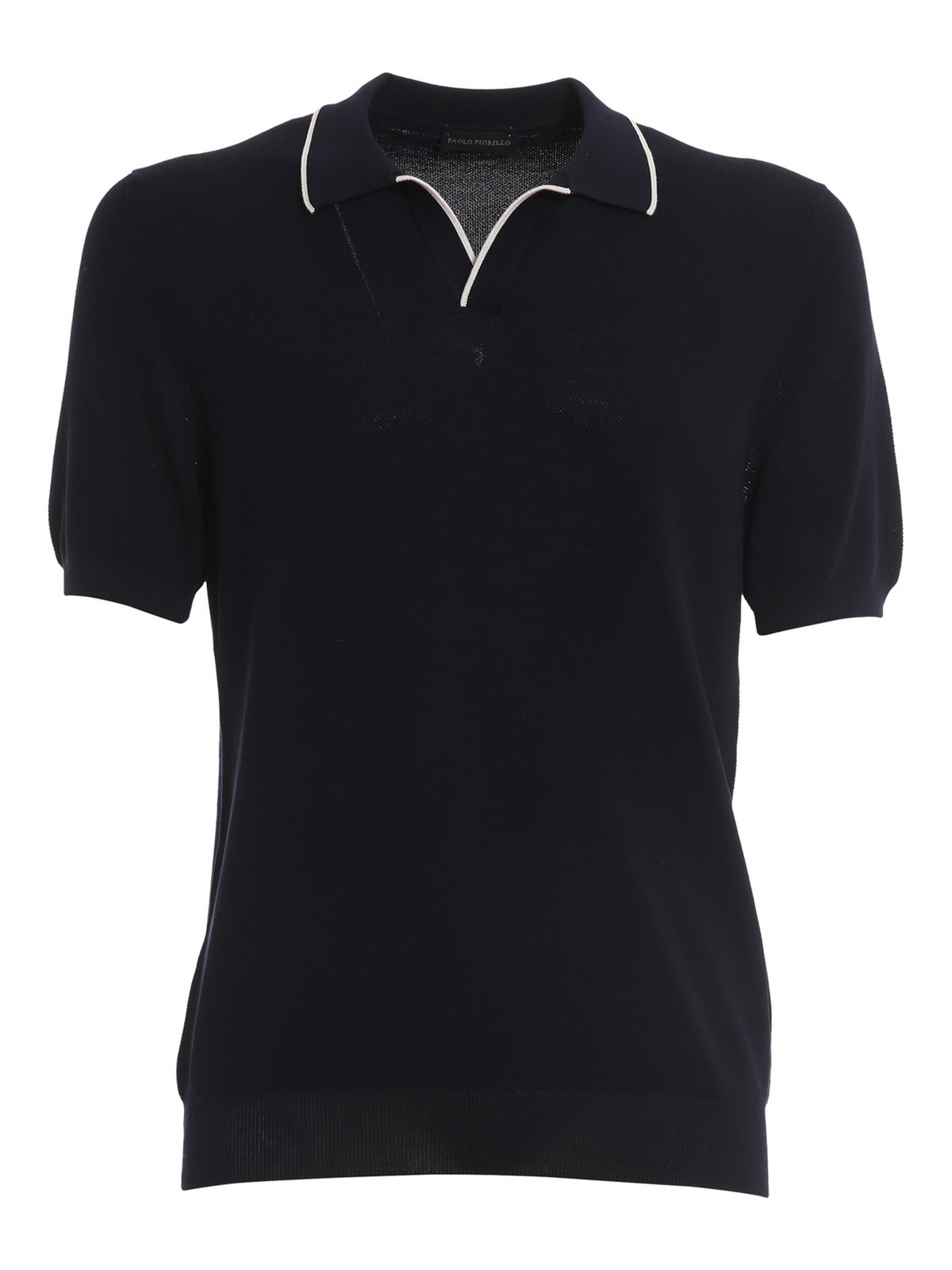 Paolo Fiorillo Cotton Polo Shirt In Blue