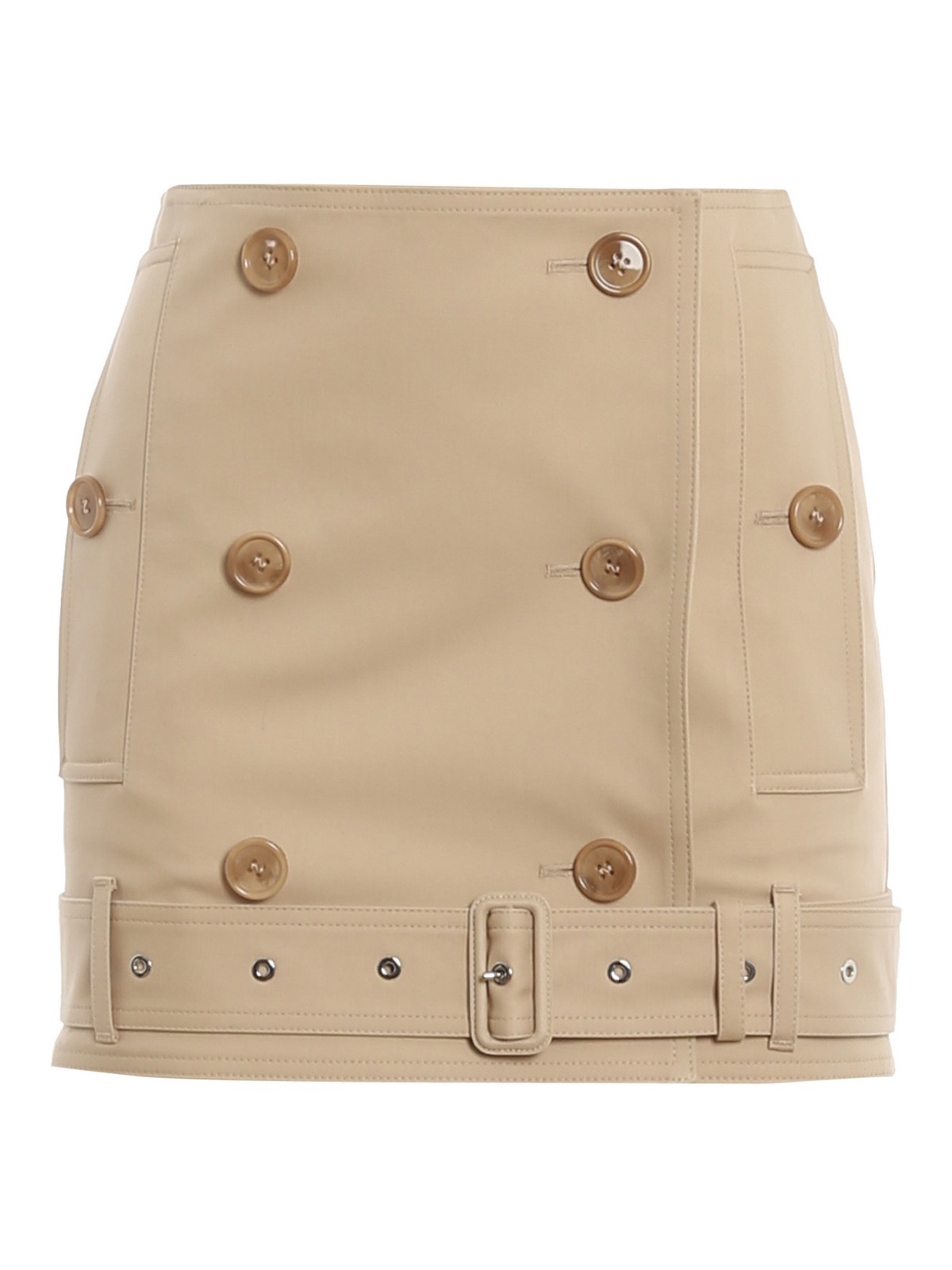 【送料&関税込】Burberry Trench-style Mini Skirt Burberry Trench style mini skirt - Beige - Women | 8054493