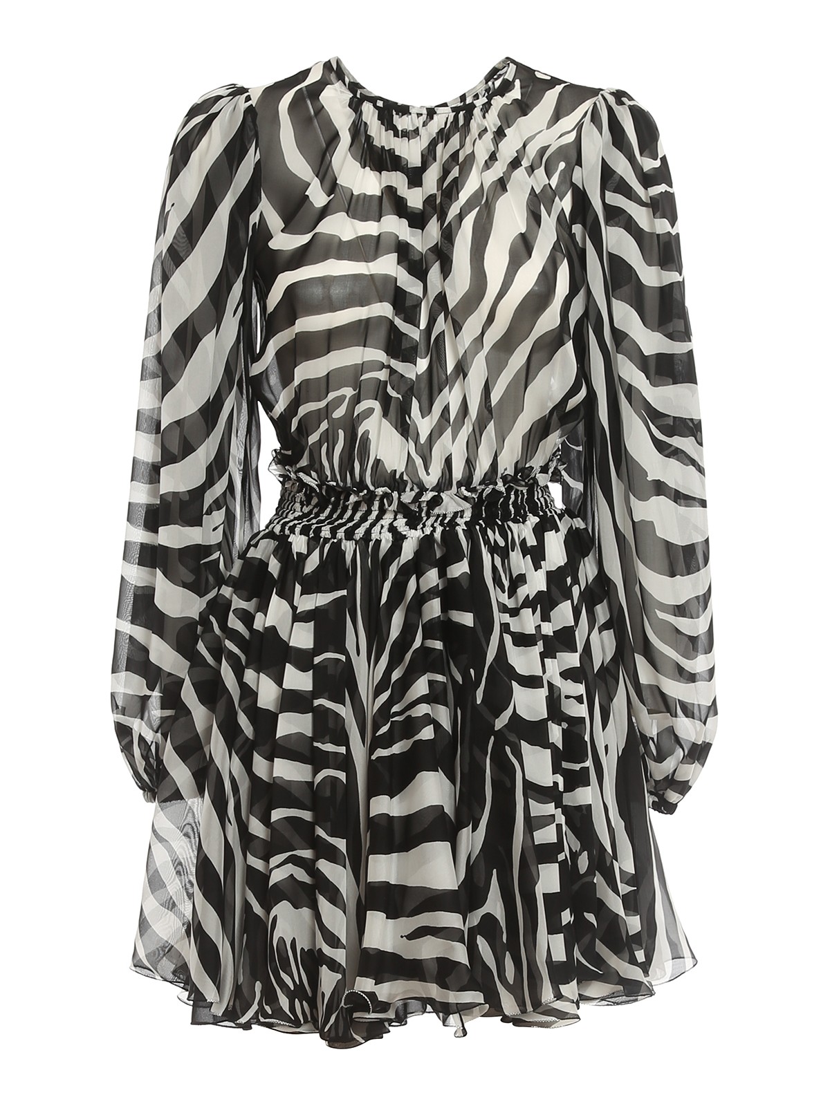 Dolce & Gabbana Zebra-striped dress - Black|F6ACMTIS1MJHWAGN Dolce & Gabbana Zebra-striped dress - Black|F6ACMTIS1MJHWAGN