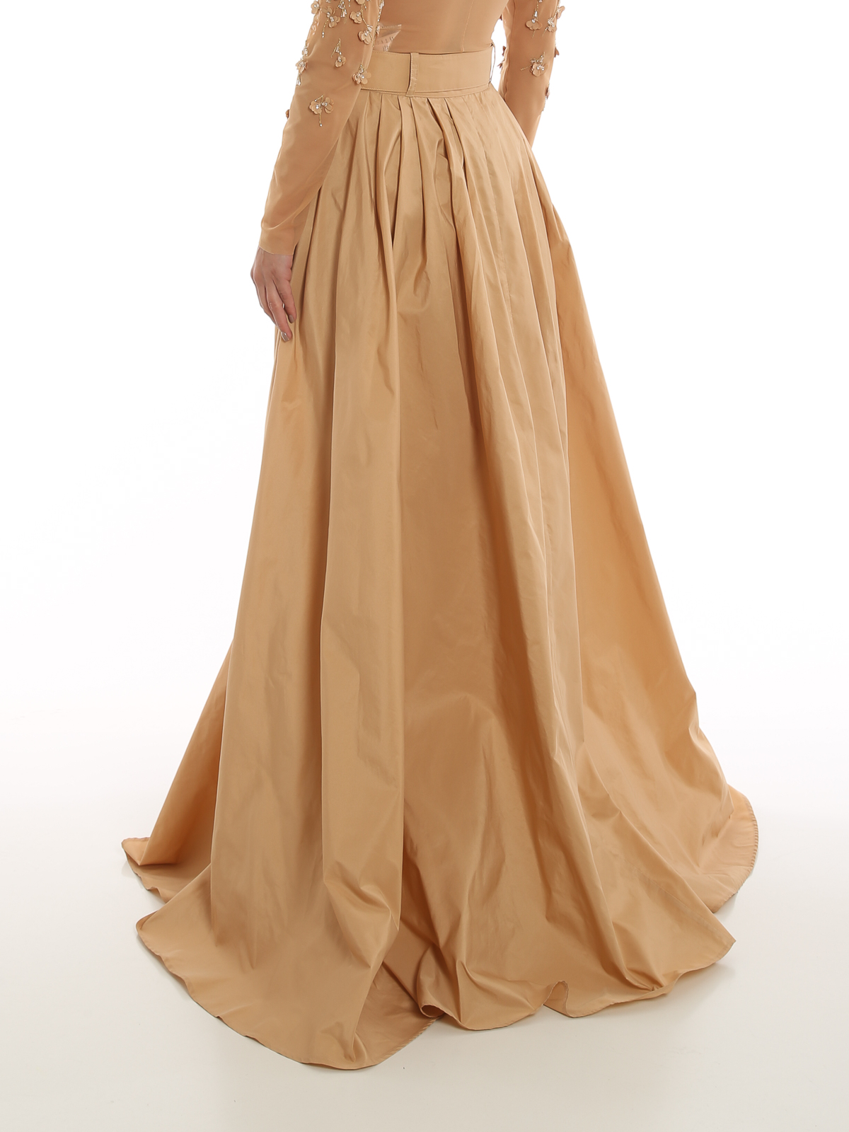 Elisabetta Franchi Belted skirt - Light Brown | GO02922E2470 Elisabetta Franchi Belted skirt - Light Brown | GO02922E2470